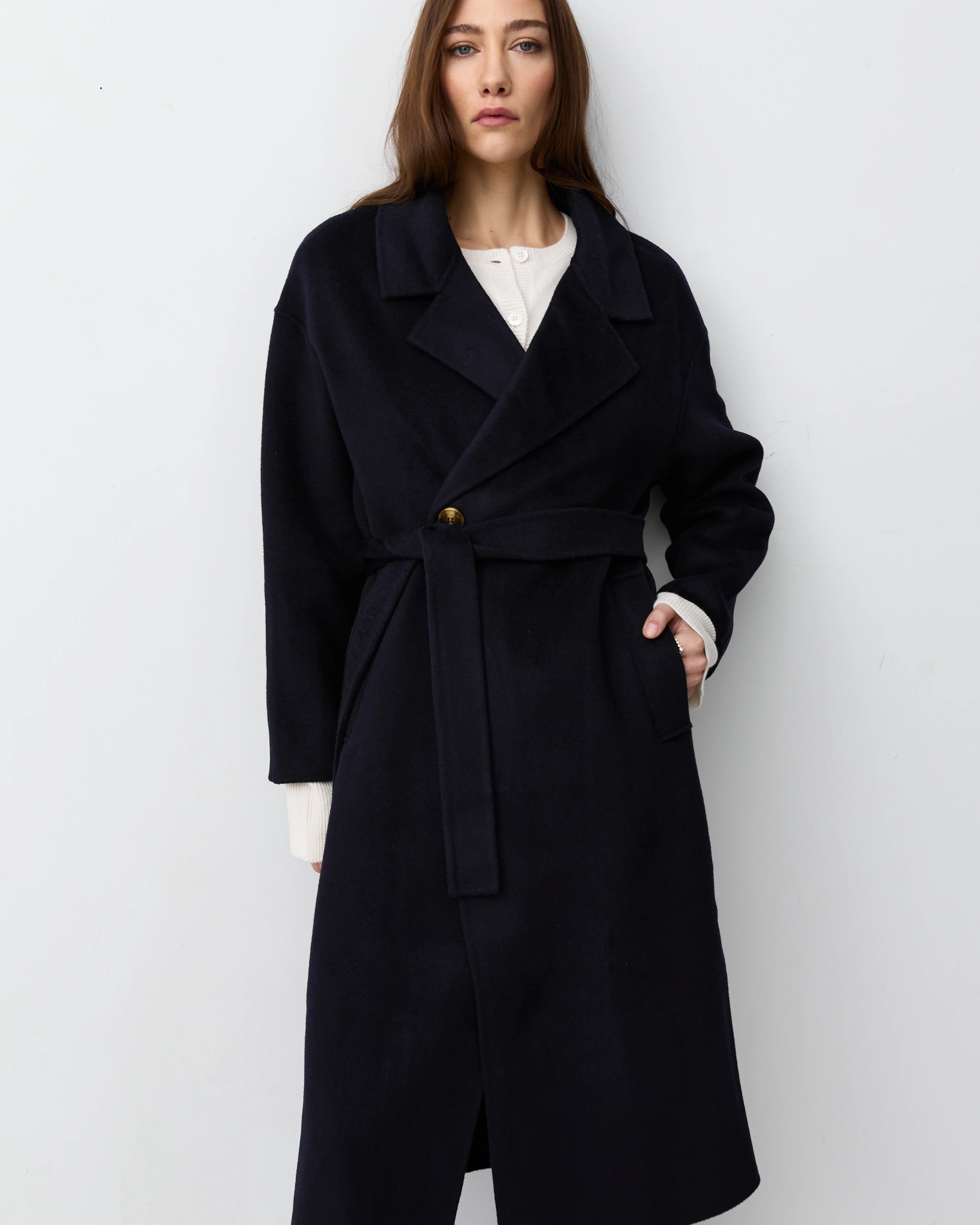 The Curated The London Coat navy NH-020_PA5065
