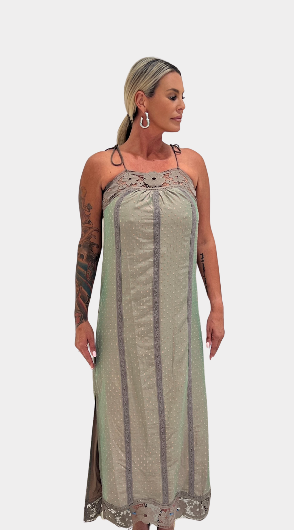 Dream Catcher Ramona Dress In khaki
