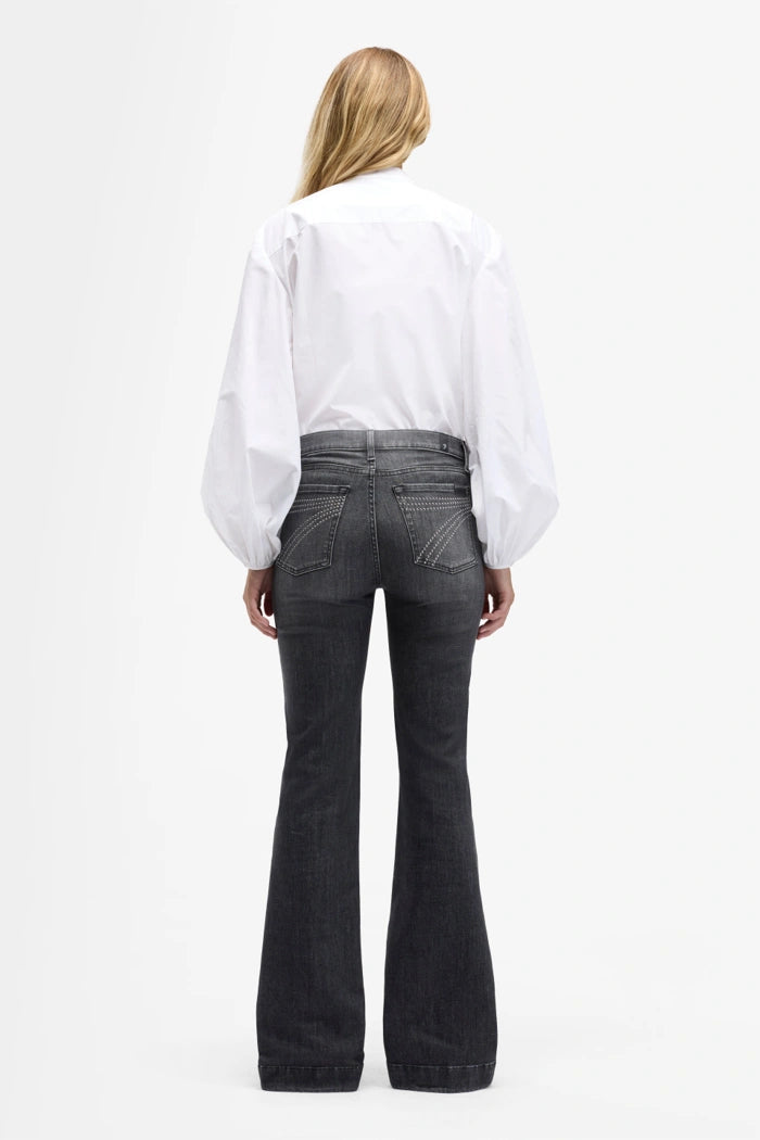 7FAM Dojo flare met zilveren studs – VLVT Amsterdam