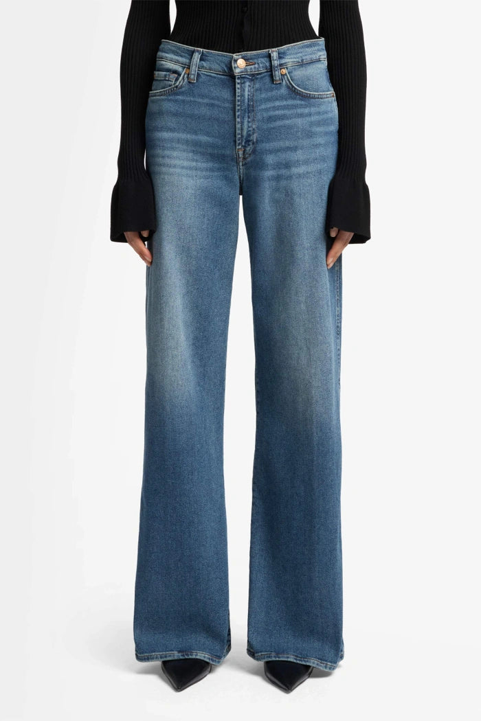 7 For All Mankind Wide Leg Lotta Sea Level jeans 7U662A91-SEA