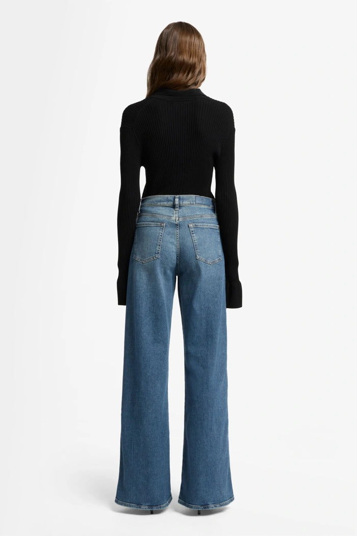 7 For All Mankind Wide Leg Lotta Sea Level jeans 7U662A91-SEA