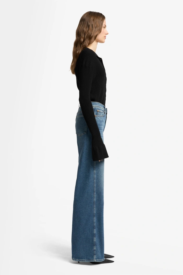 7 For All Mankind Wide Leg Lotta Sea Level jeans 7U662A91-SEA