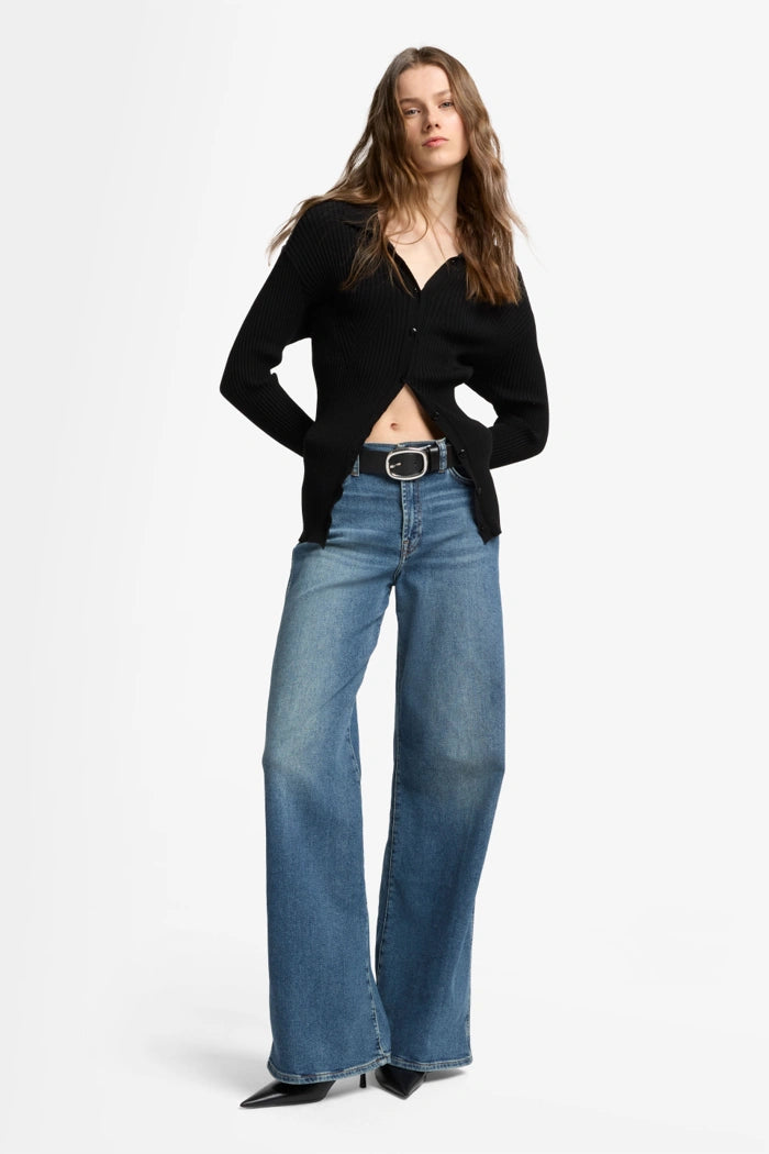 7 For All Mankind Wide Leg Lotta Sea Level jeans 7U662A91-SEA