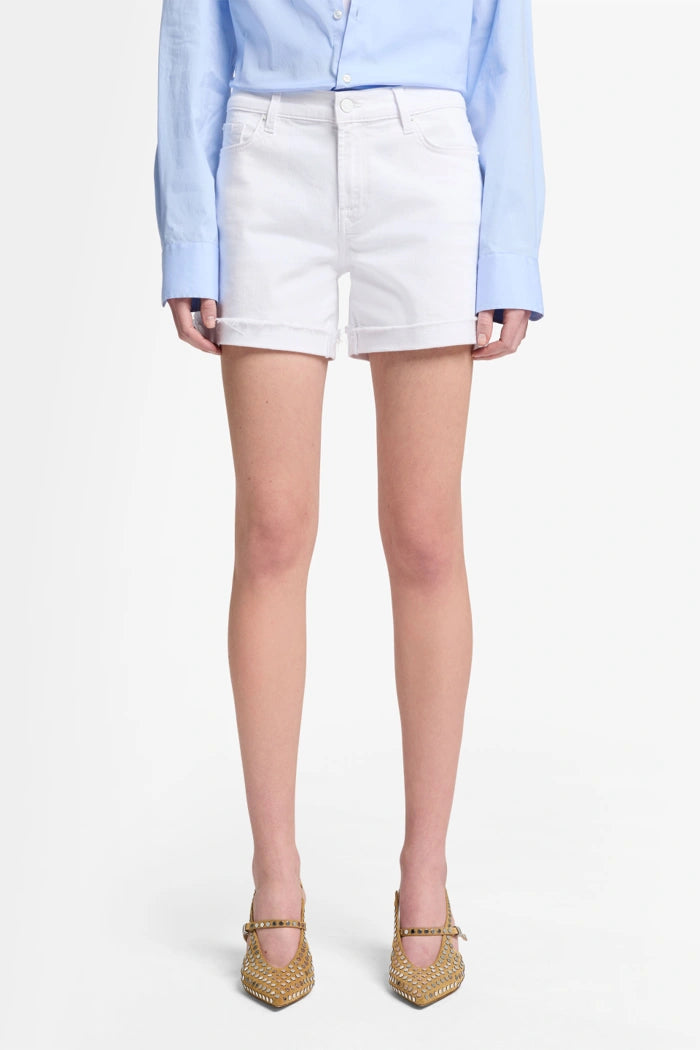 7 For All Mankind Mid Roll Shorts Swan