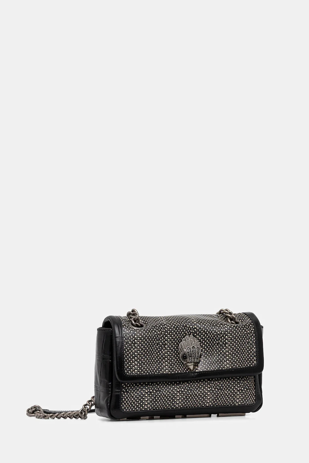 Kurt Geiger Kensington flap Kurt bag black/white