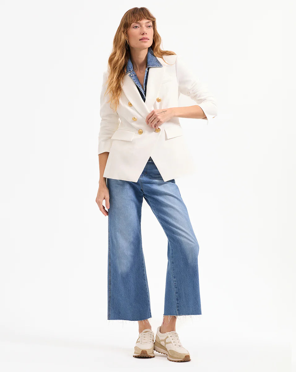 Veronica Beard Miller Dickey Jacket Offwhite/Gold