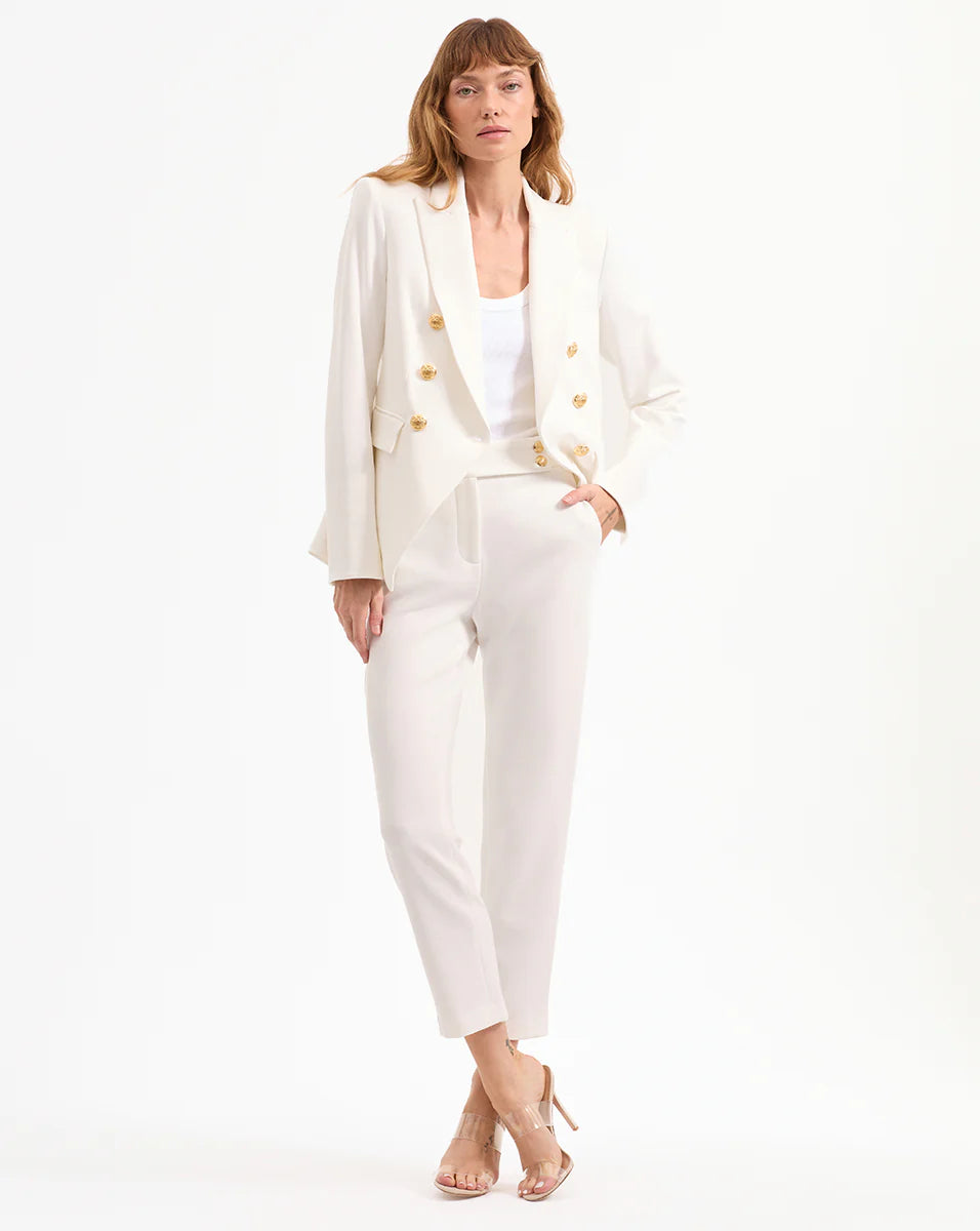 Veronica Beard Miller Dickey Jacket Offwhite/Gold