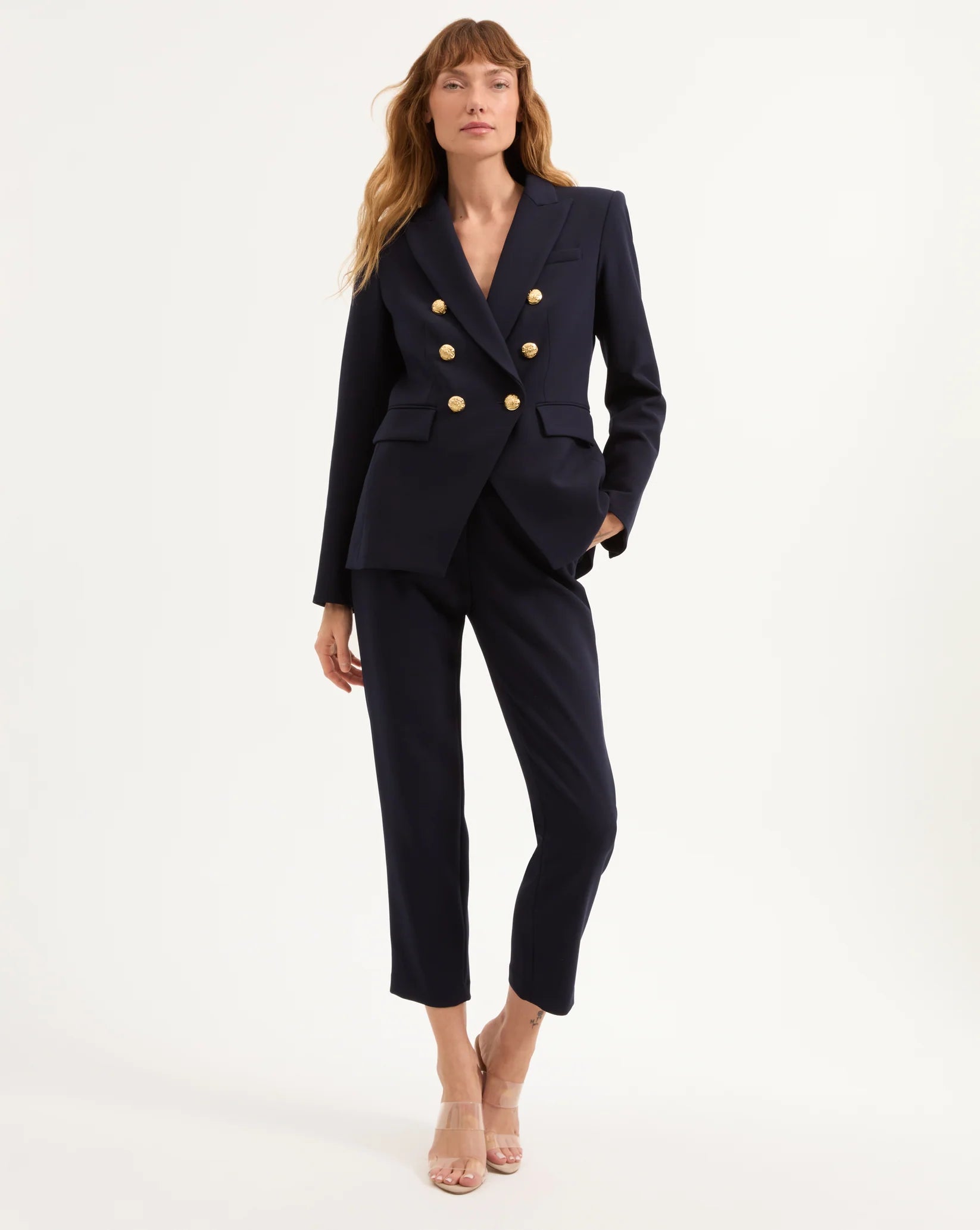 Veronica Beard Miller Dickey Jacket Navy Gold
