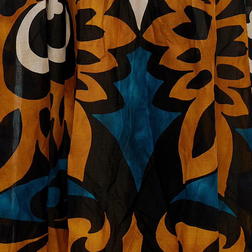 Devotion Twins long dress blue/camel 024345G