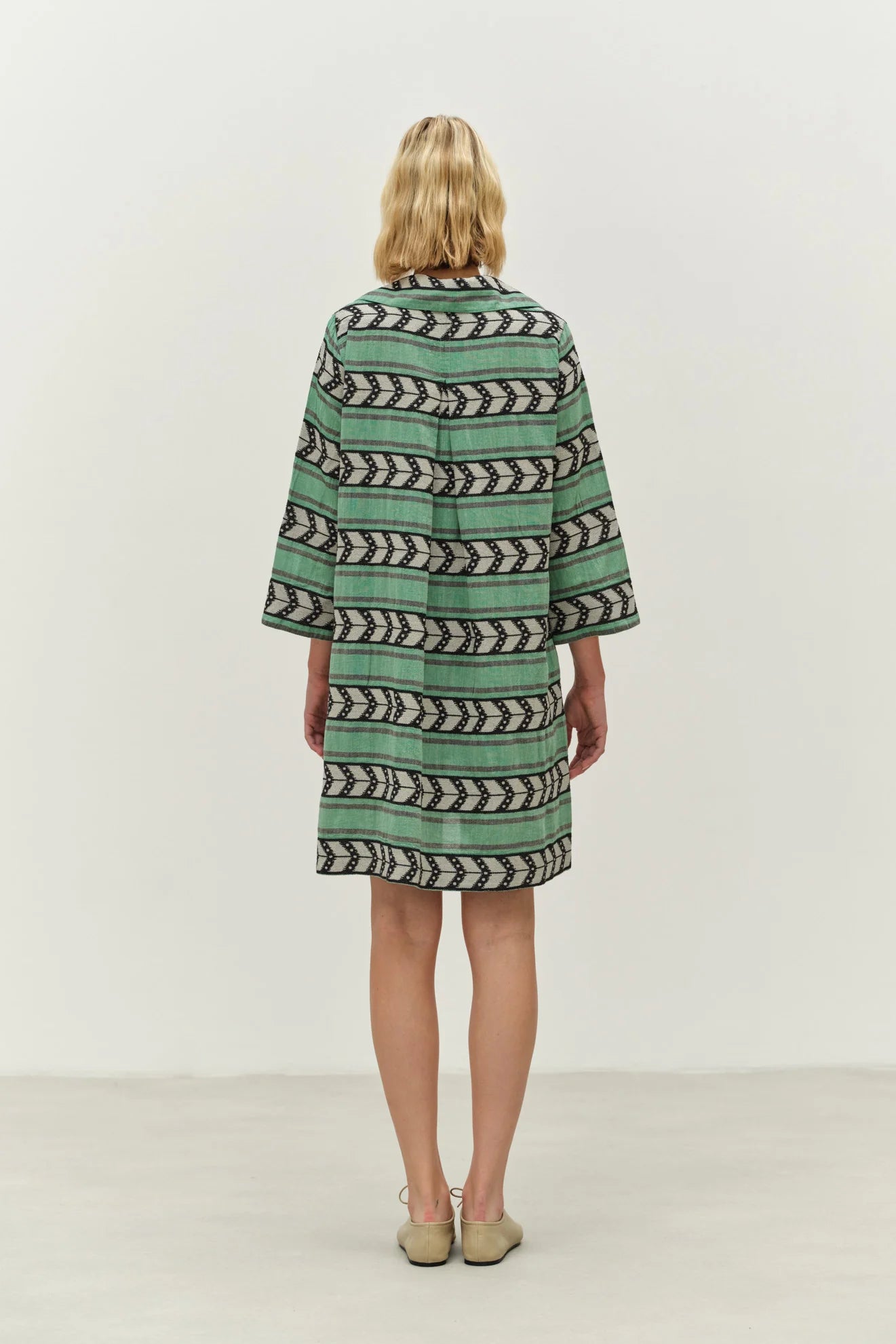Devotion Twins Grateful mini dress green/black