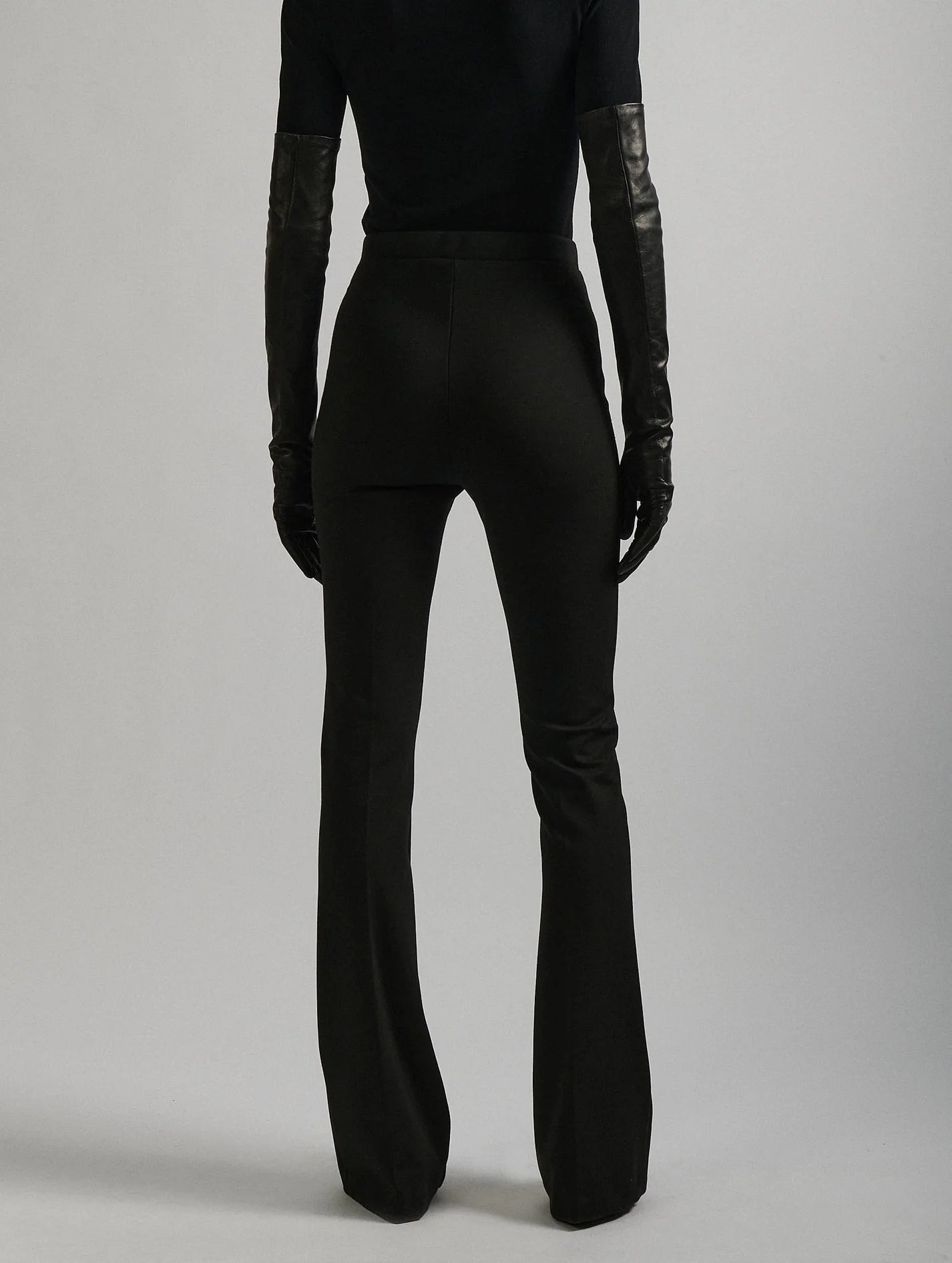 Barbara Bui BLACK MILANO JERSEY BOOTLEG LEGGINGS