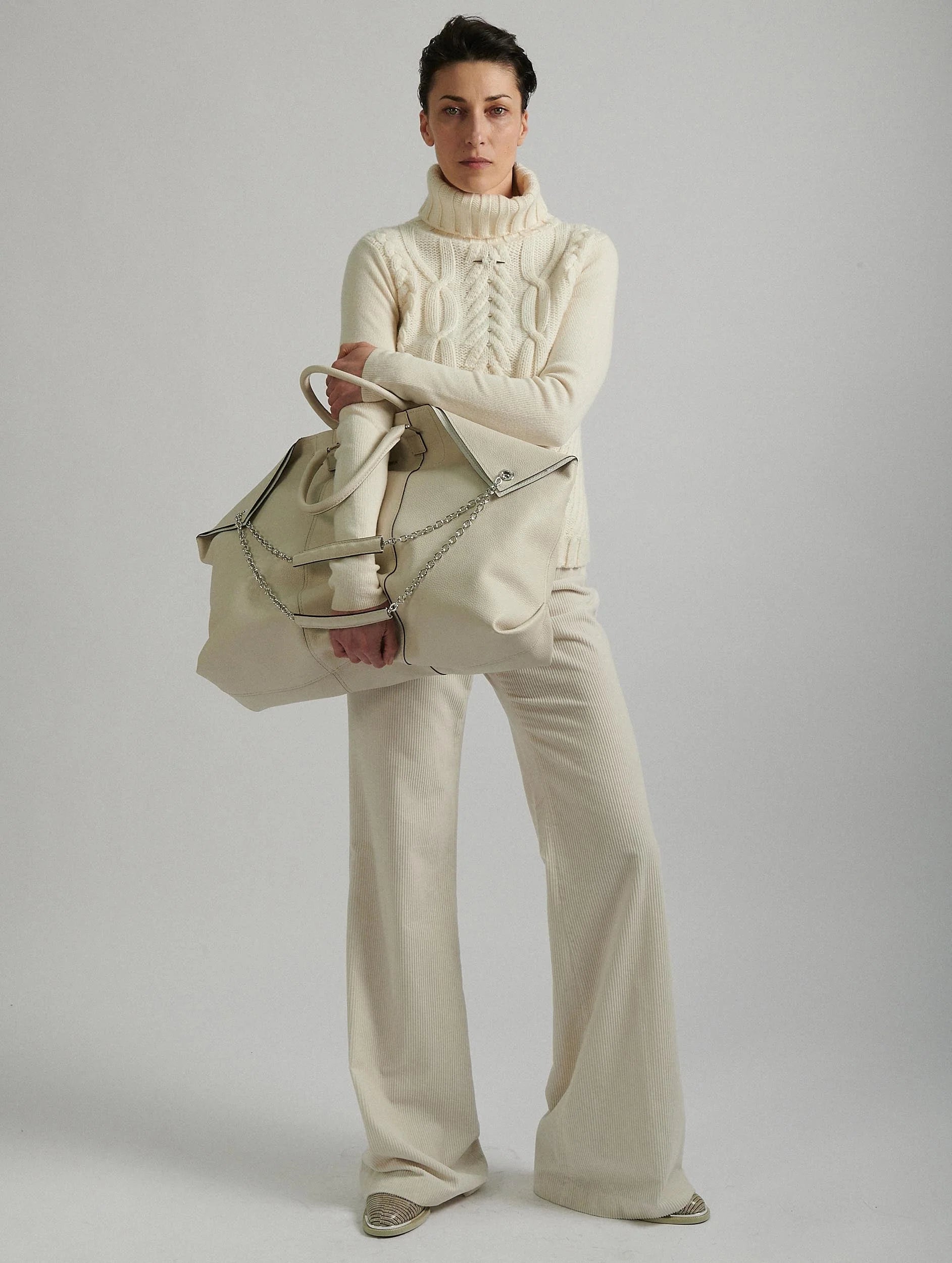 Barbara Bui Big Chamallow Tote Bag Ivory F6771VGE_21