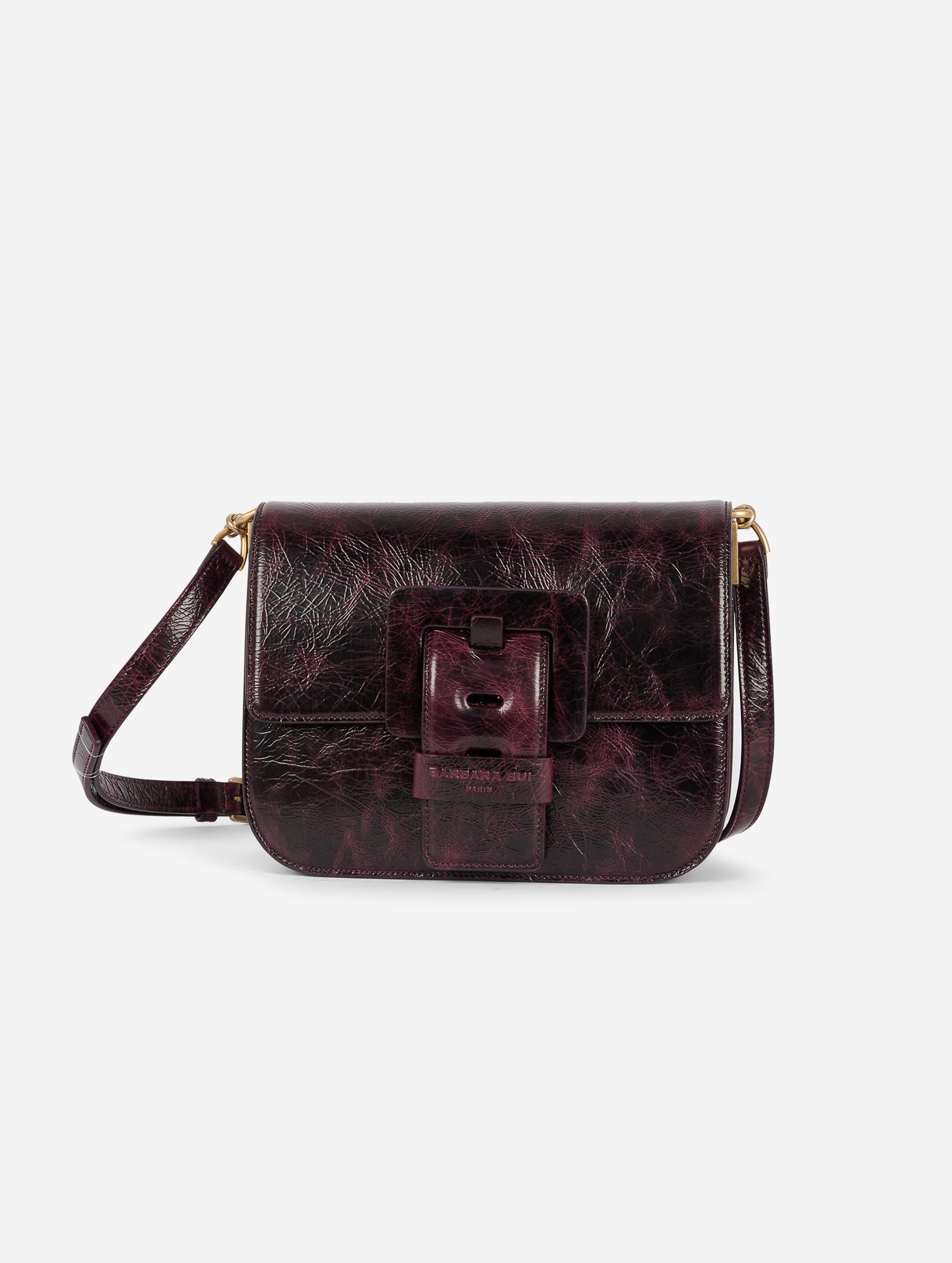 BARBARA BUI Bordeaux LEATHER TOUCH ME BAG