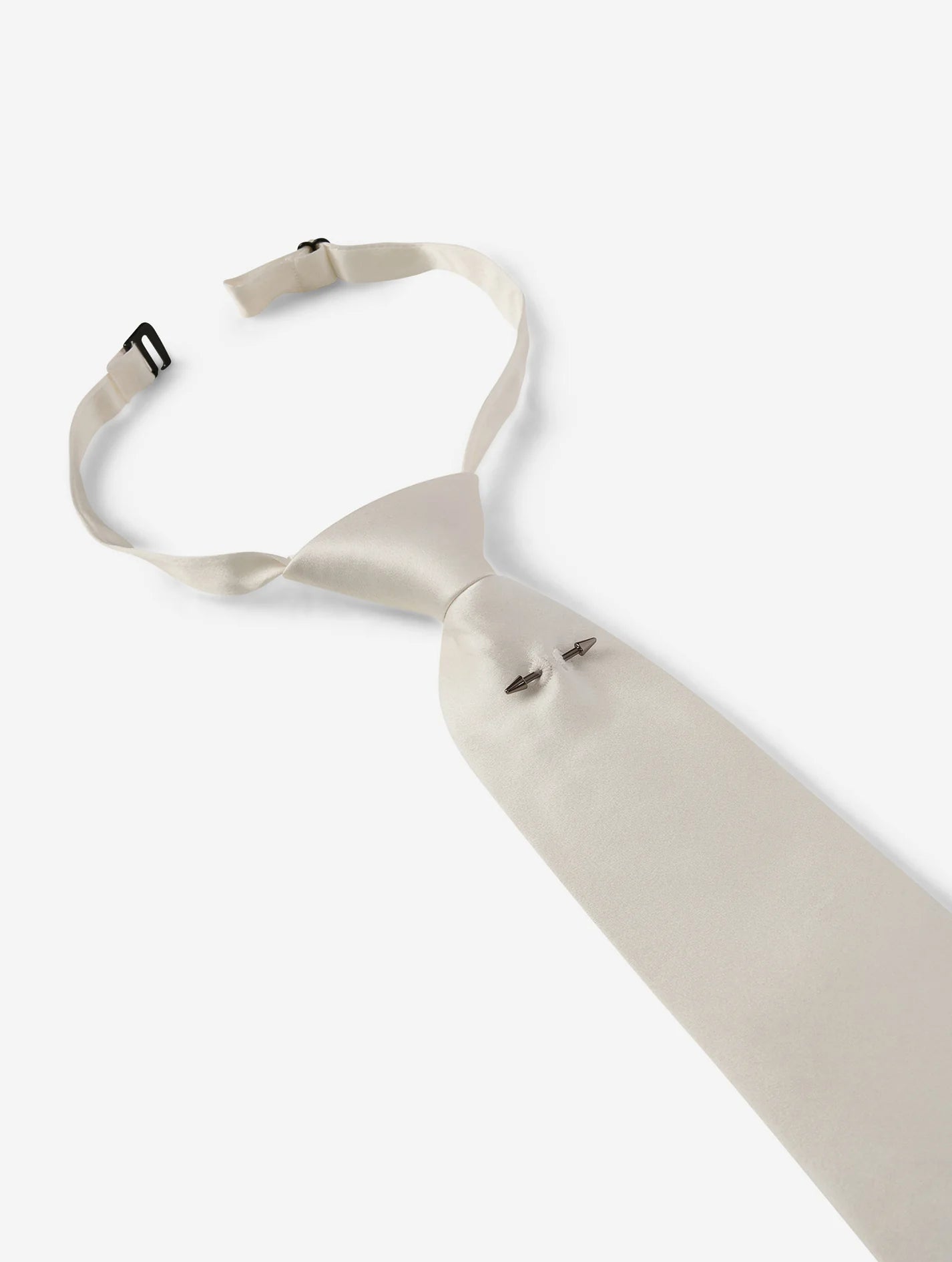 Barbara Bui WHITE SILK SATIN TIE