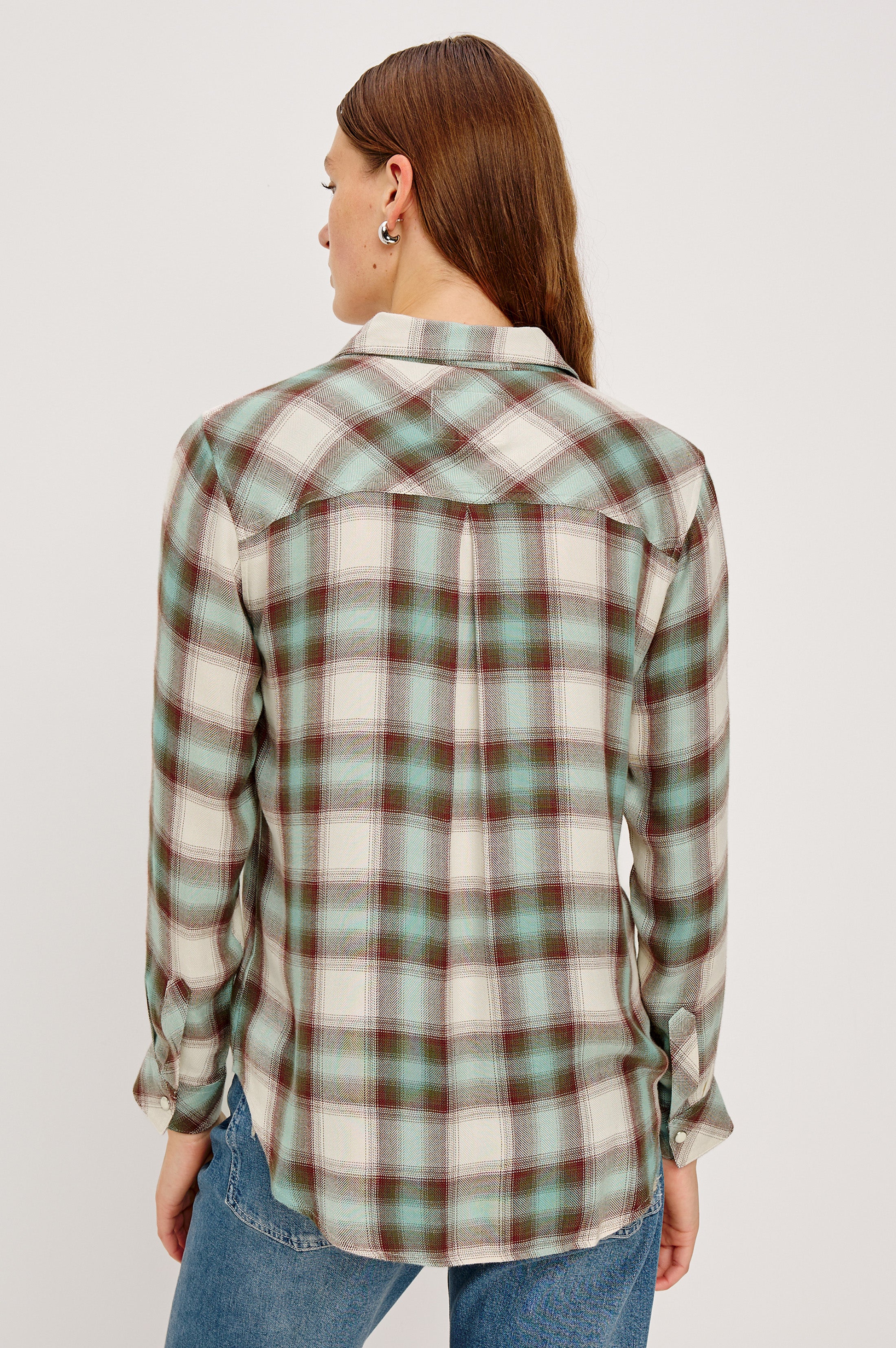 Rails Hunter Shirt Birch Olive Teal