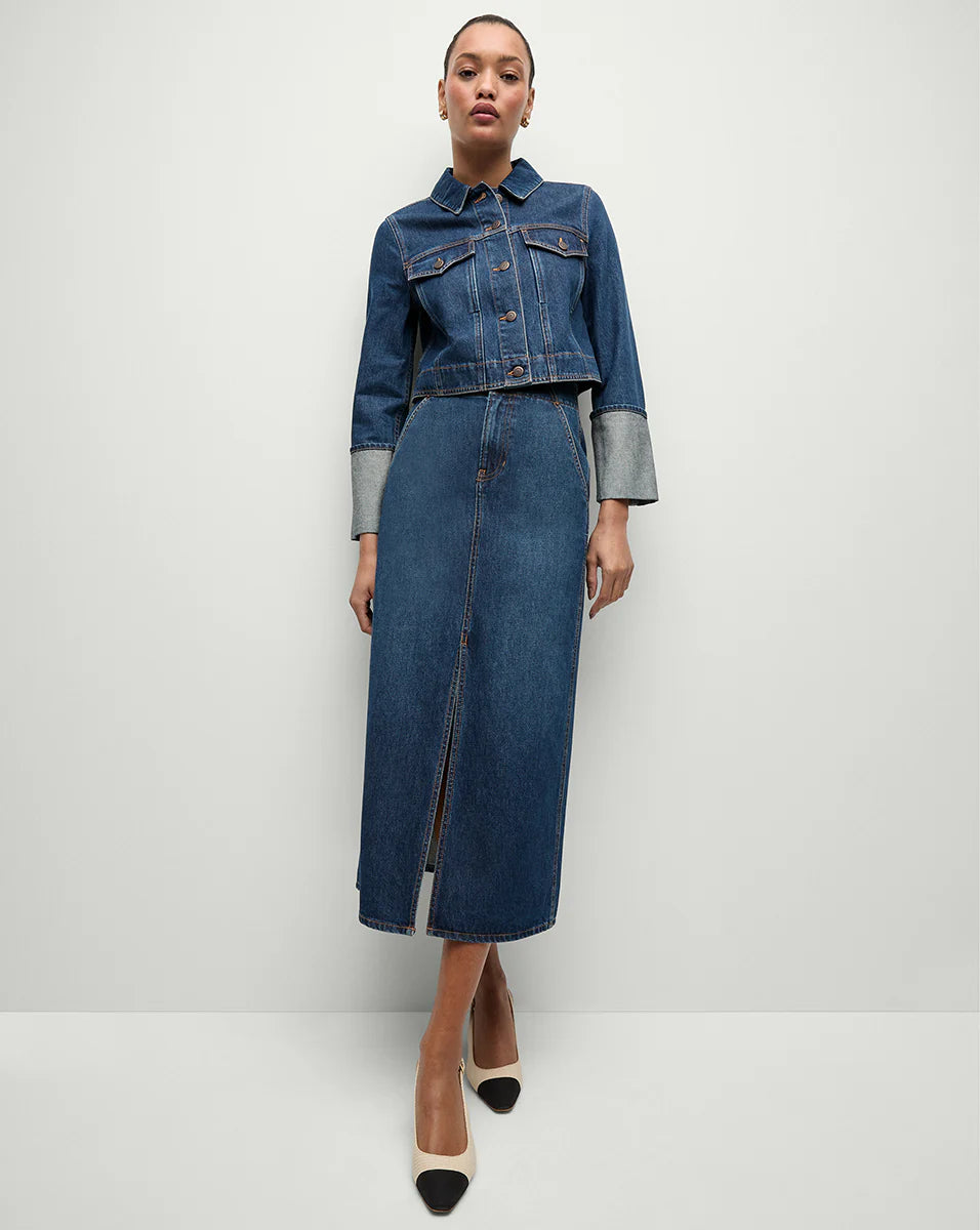 Veronica Beard Patricia Denim Skirt