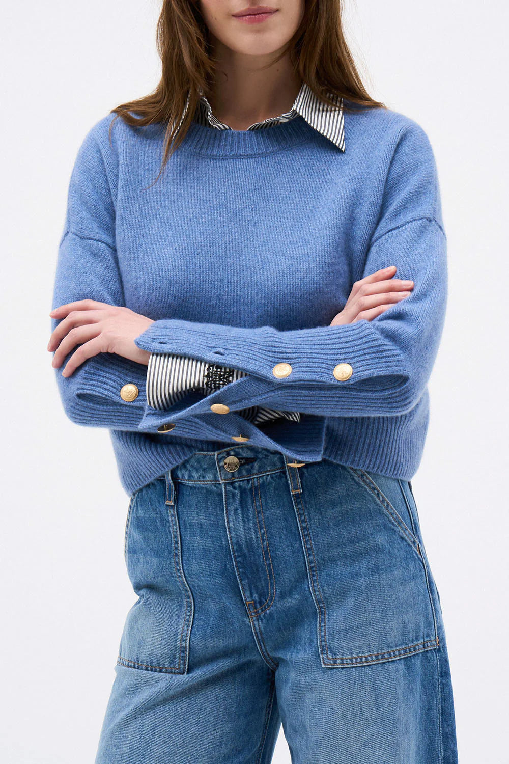 DMN Paris BABY SOLAL2 DENIM SWEATER