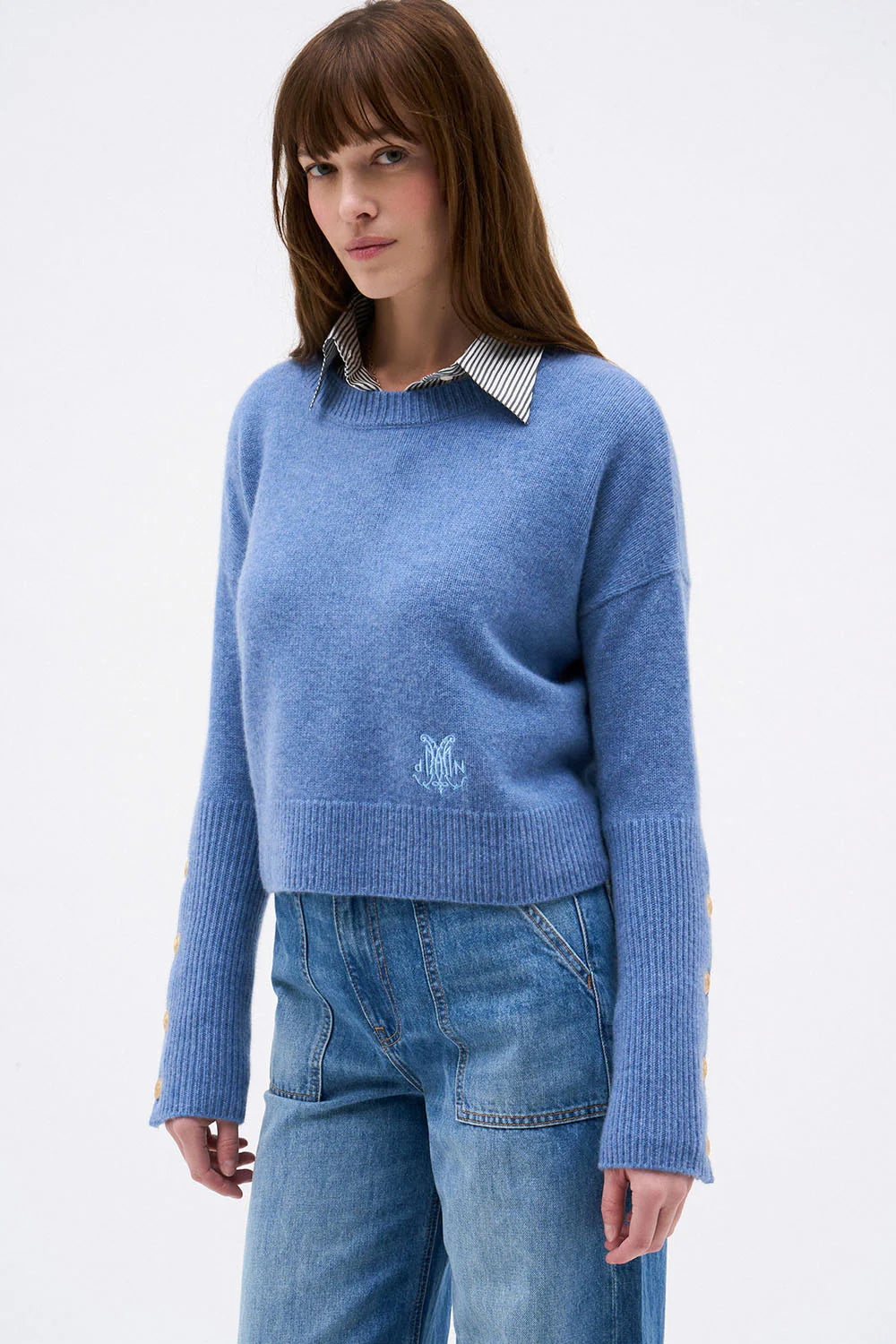 DMN Paris BABY SOLAL2 DENIM SWEATER