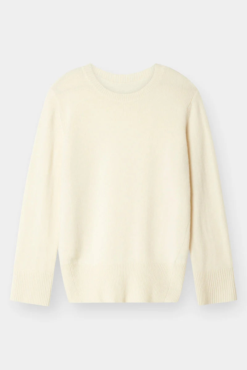 The Curated The New Classic Crew Sweater Eco White NHW-020A-MC-27049