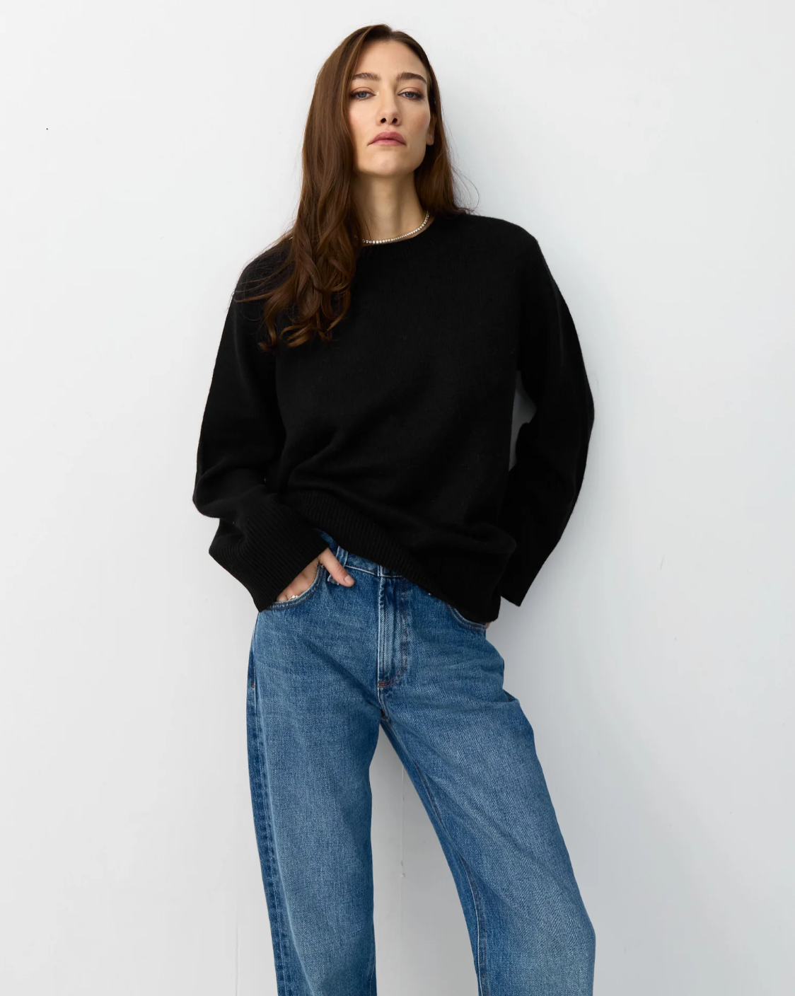 The Curated The New Classic Crew Sweater Black