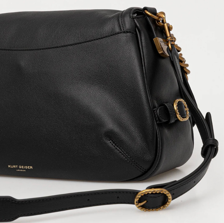 Kurt Geiger Chelsea LG Soft Saddle Bag Black