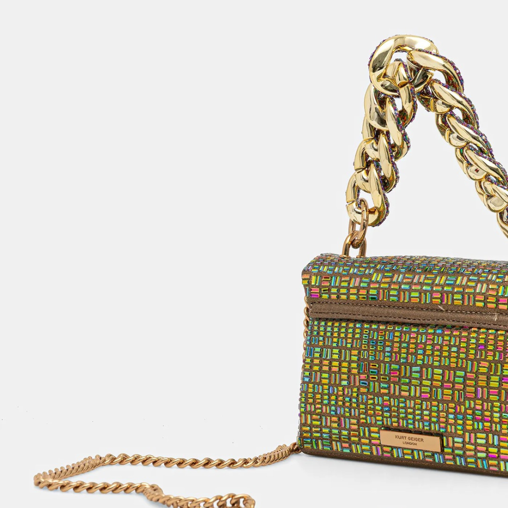 Kurt Geiger Mini Kensington Chain Gold Comb Fabric 5020066609