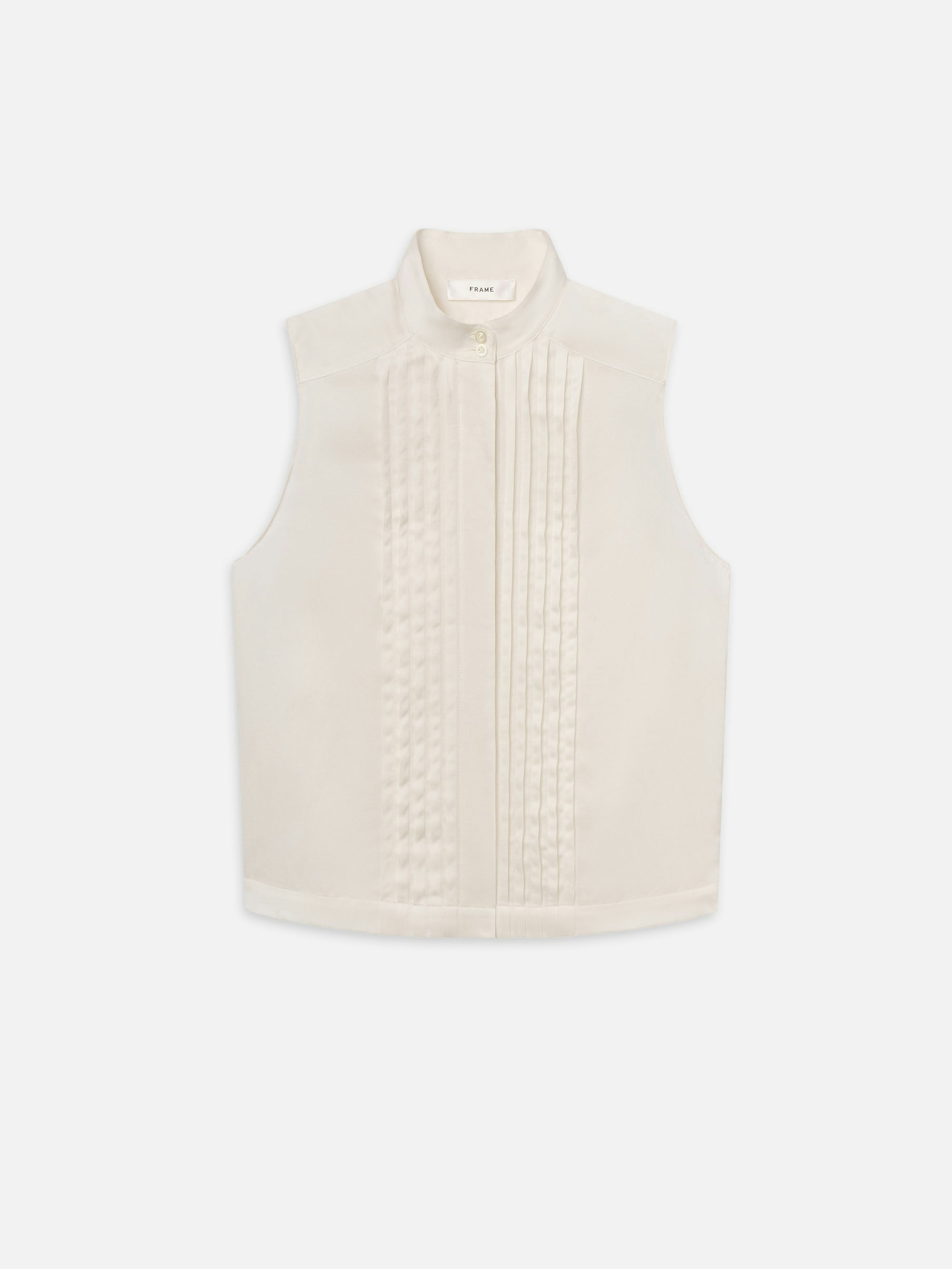 Frame The Tux Blouse in Alabaster