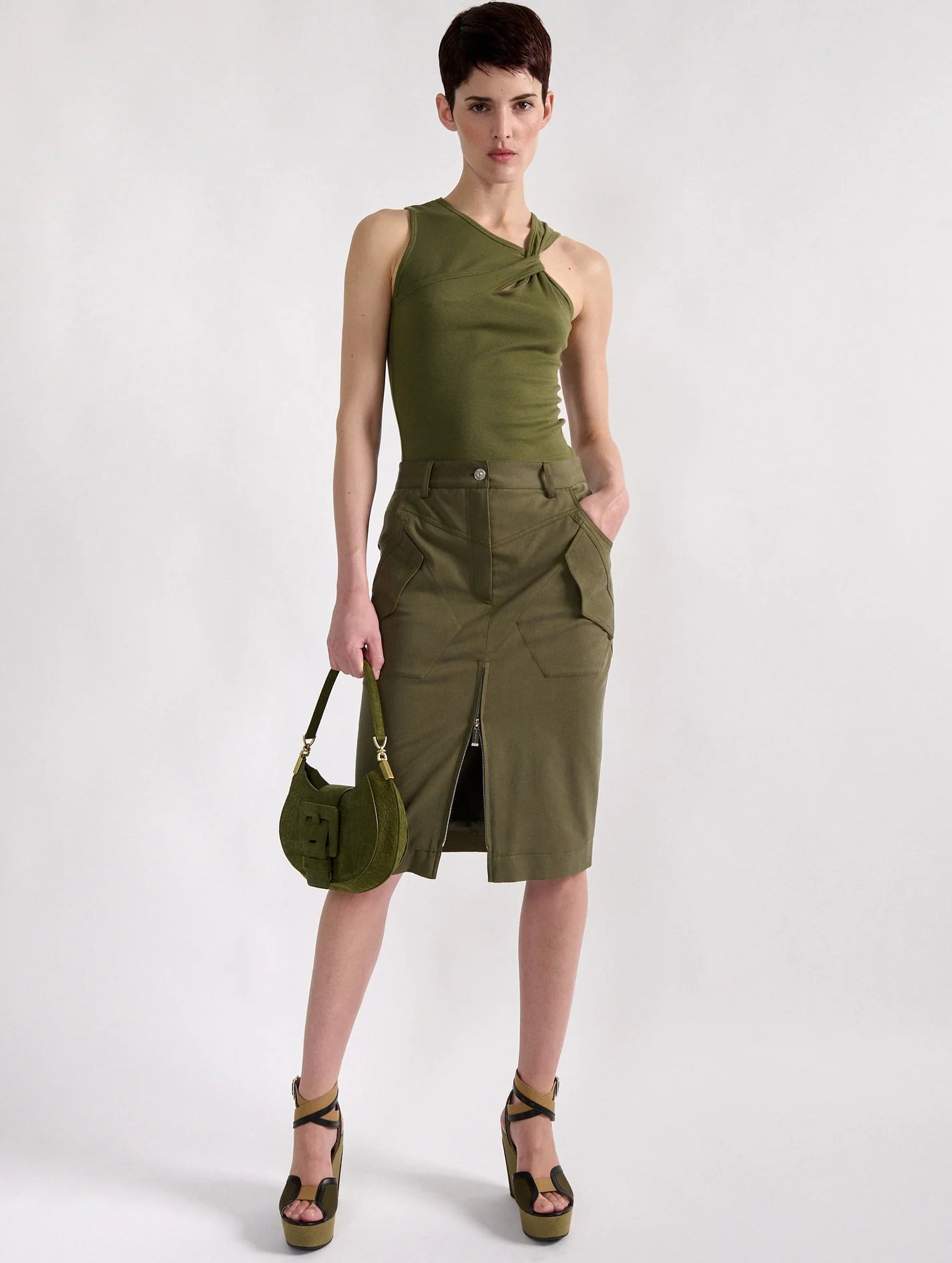 Barbara Bui Skirt Khaki