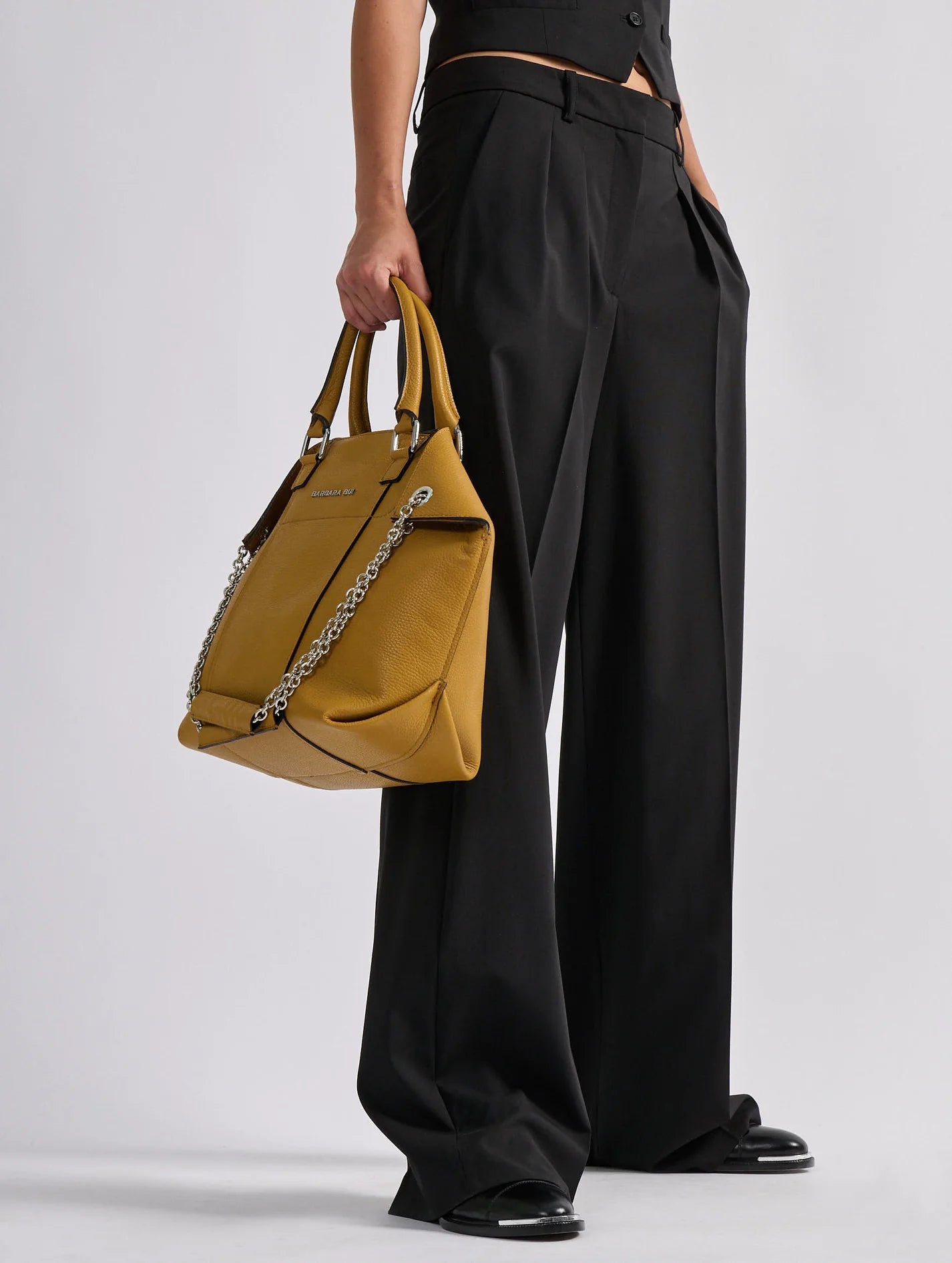Barbara Bui Woollen Canvas Low-Rise Pantalon
