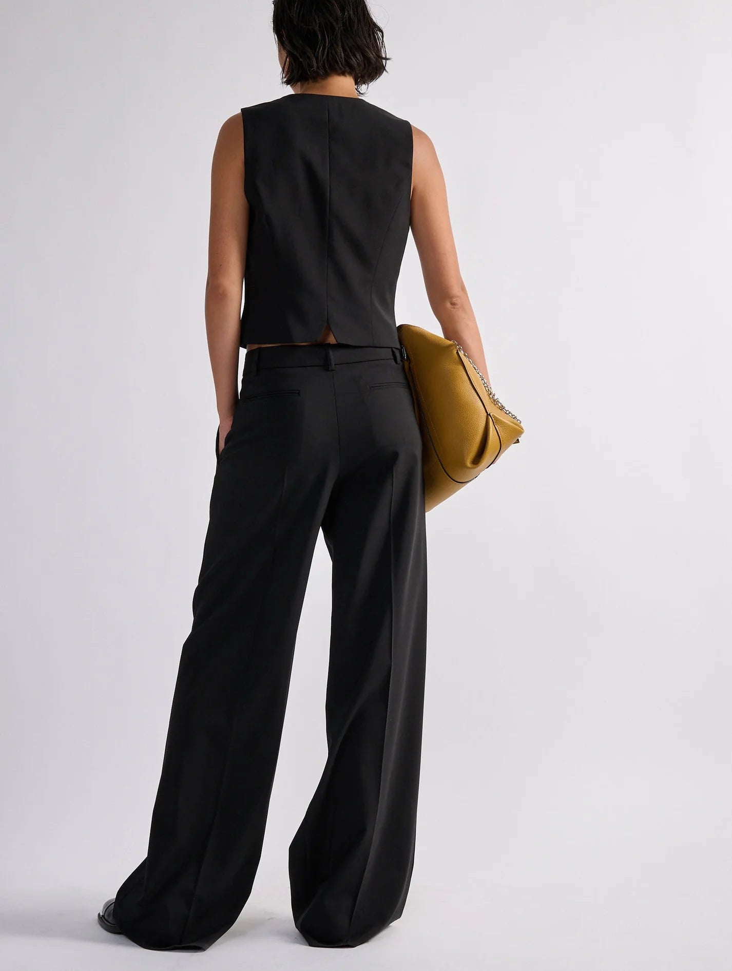 Barbara Bui Woollen Canvas Low-Rise Pantalon
