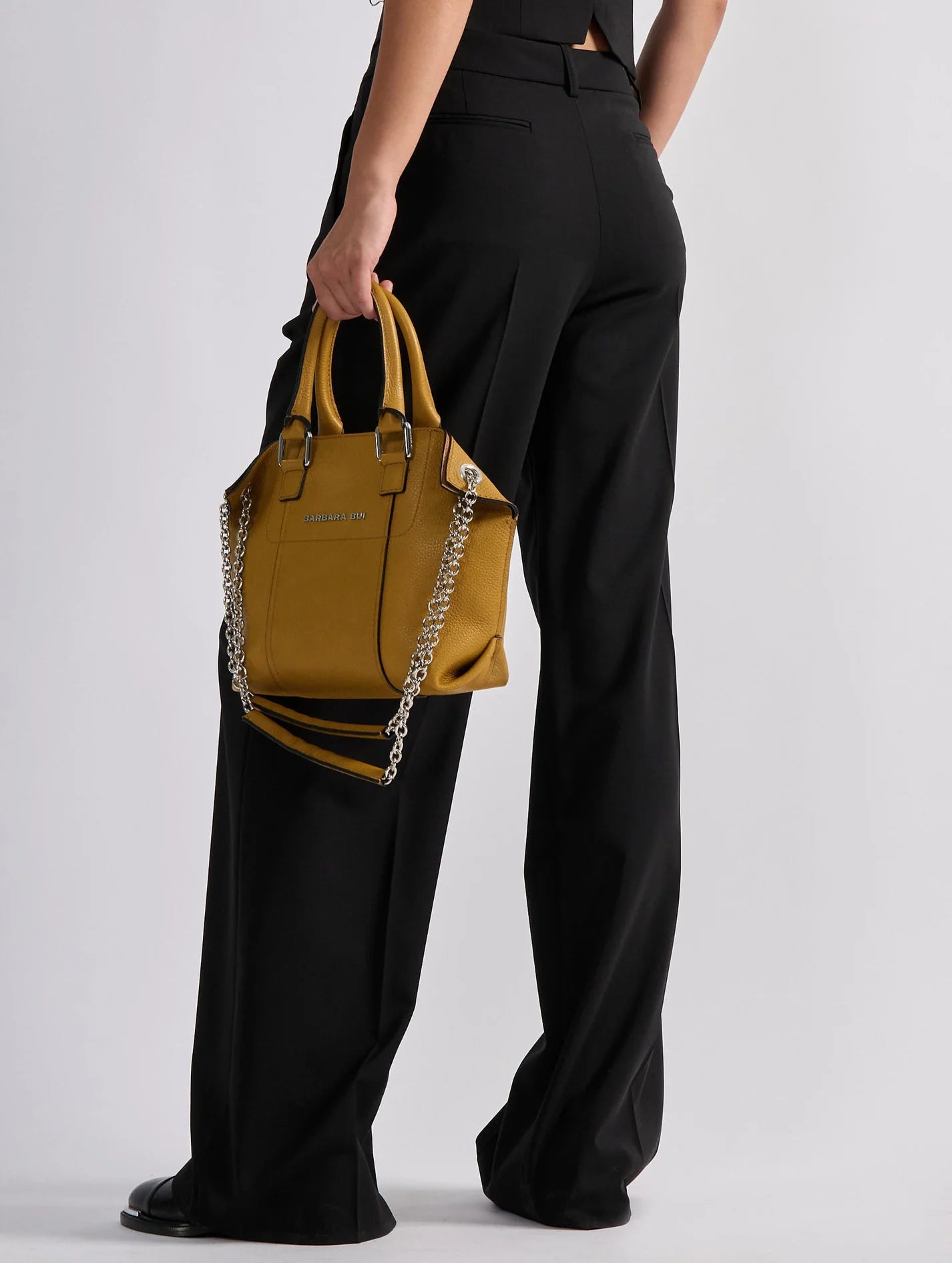 Barbara Bui Woollen Canvas Low-Rise Pantalon