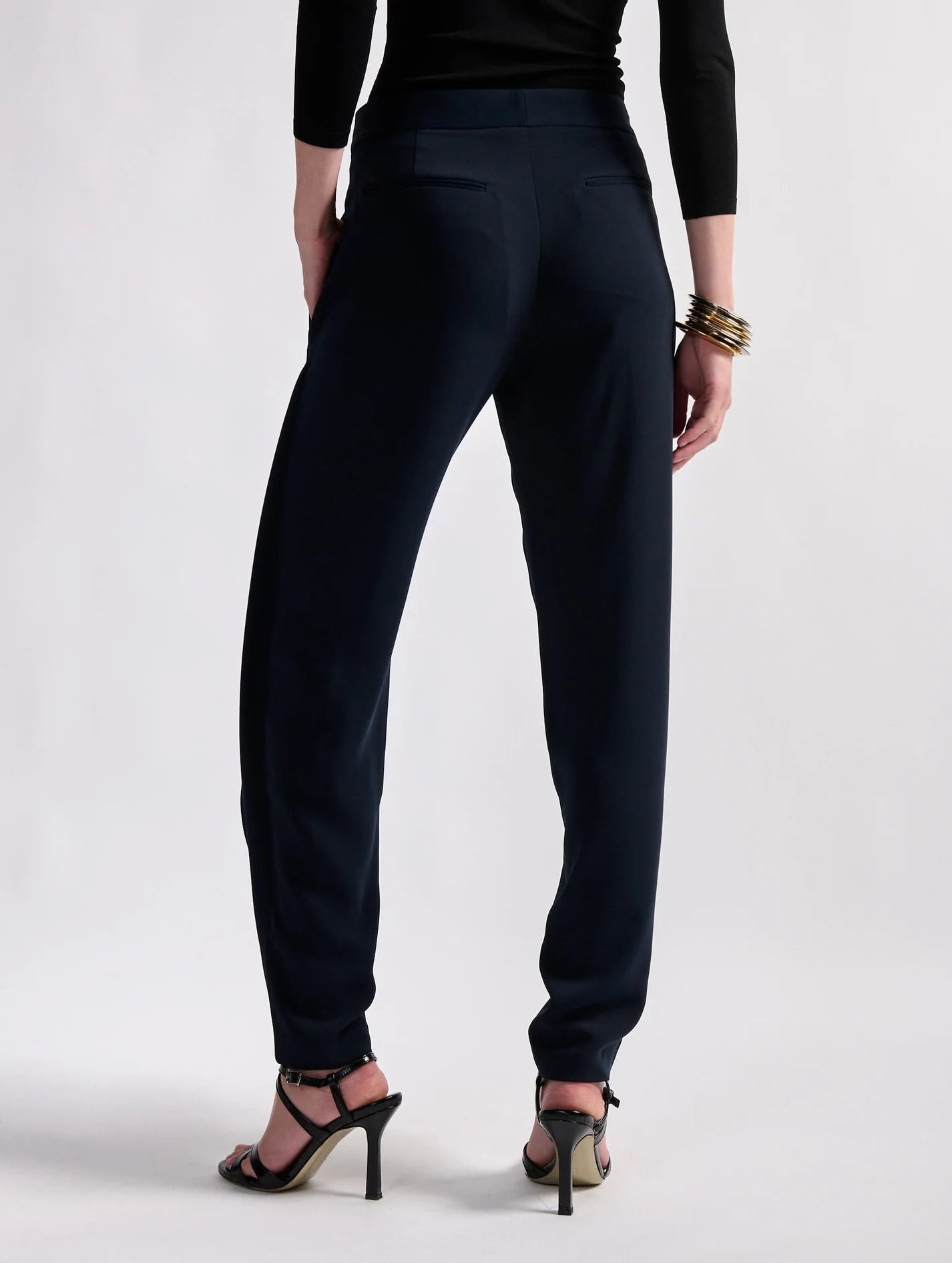 Barbara Bui Caddy Pleated Trousers Navy