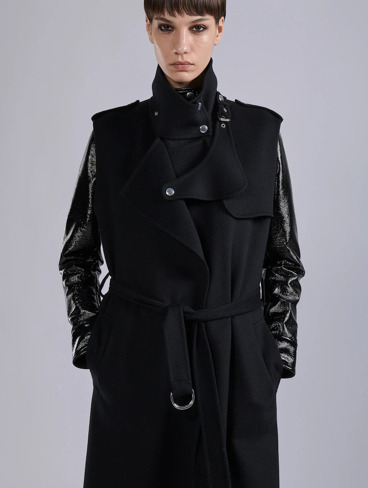 Barbara Bui Coat with Short Sleeves