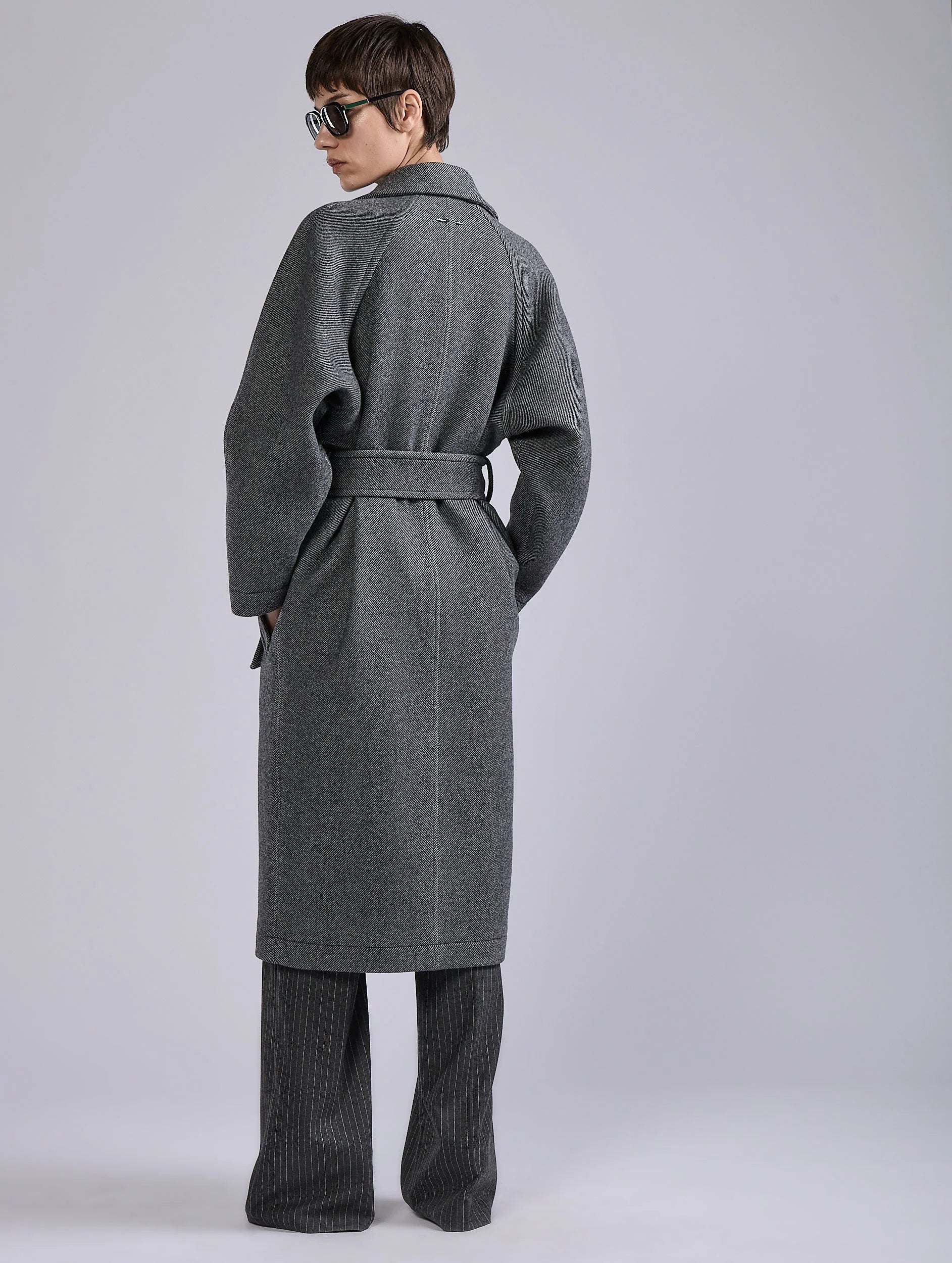 Barbara Bui Coat Grey G1104GAJ_29