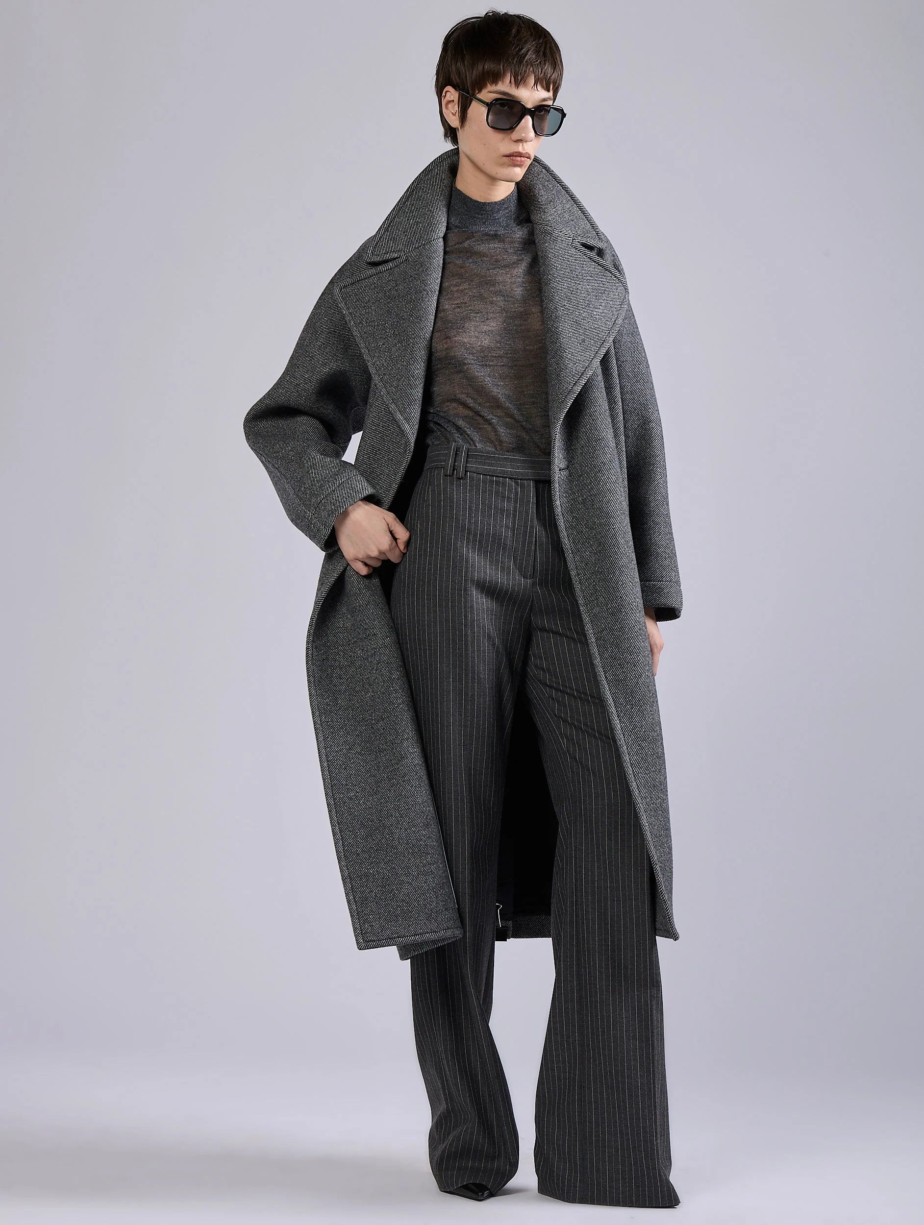 Barbara Bui Coat Grey G1104GAJ_29