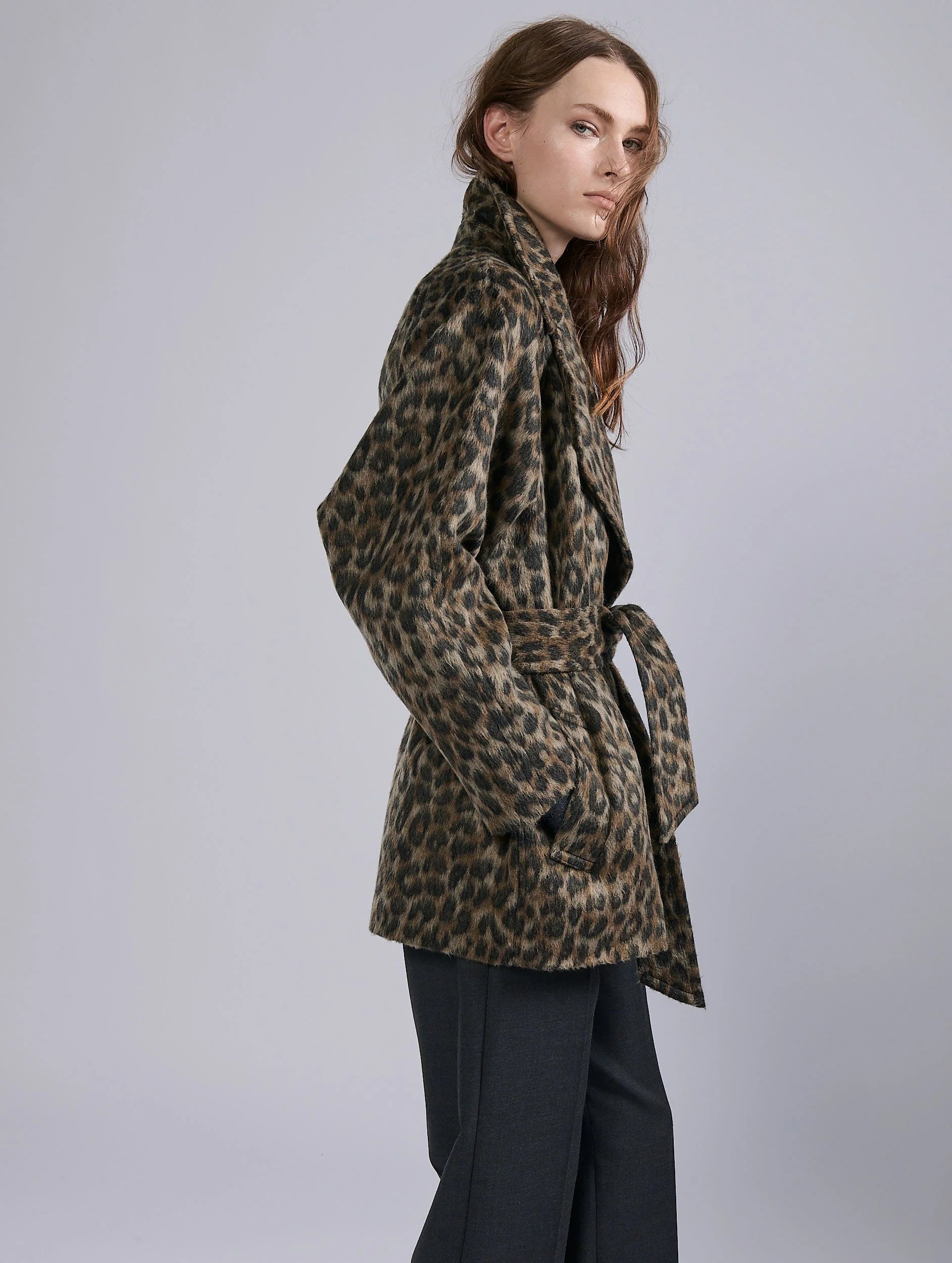 Barbara Bui Leopard Coat G1124GAI_38