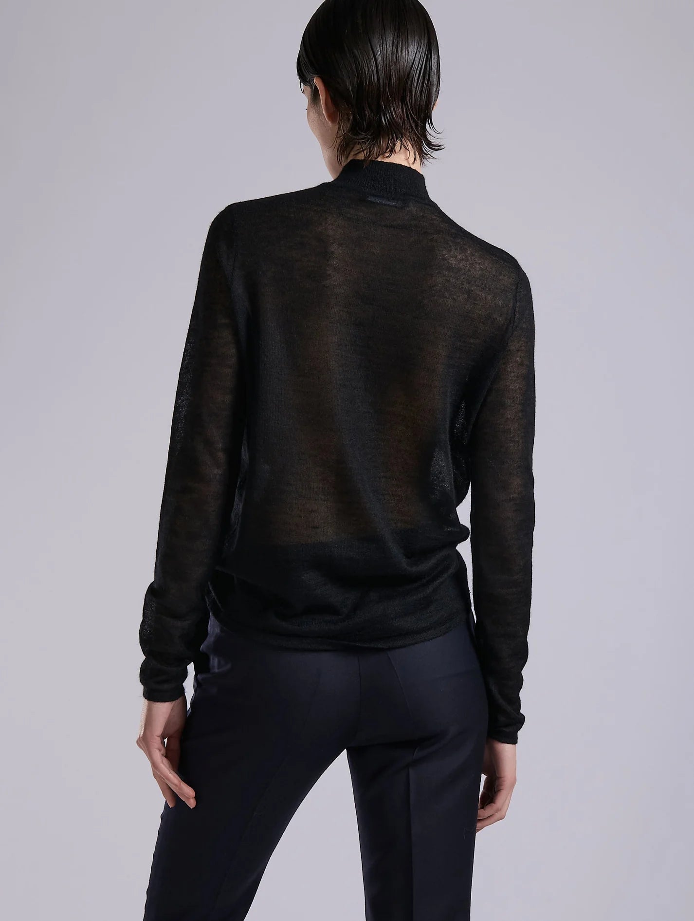 Barbara Bui CASHMERE-TOUCH VOILE SWEATER