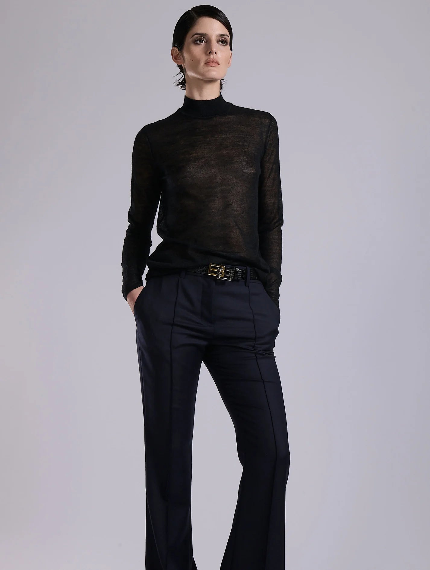 Barbara Bui CASHMERE-TOUCH VOILE SWEATER