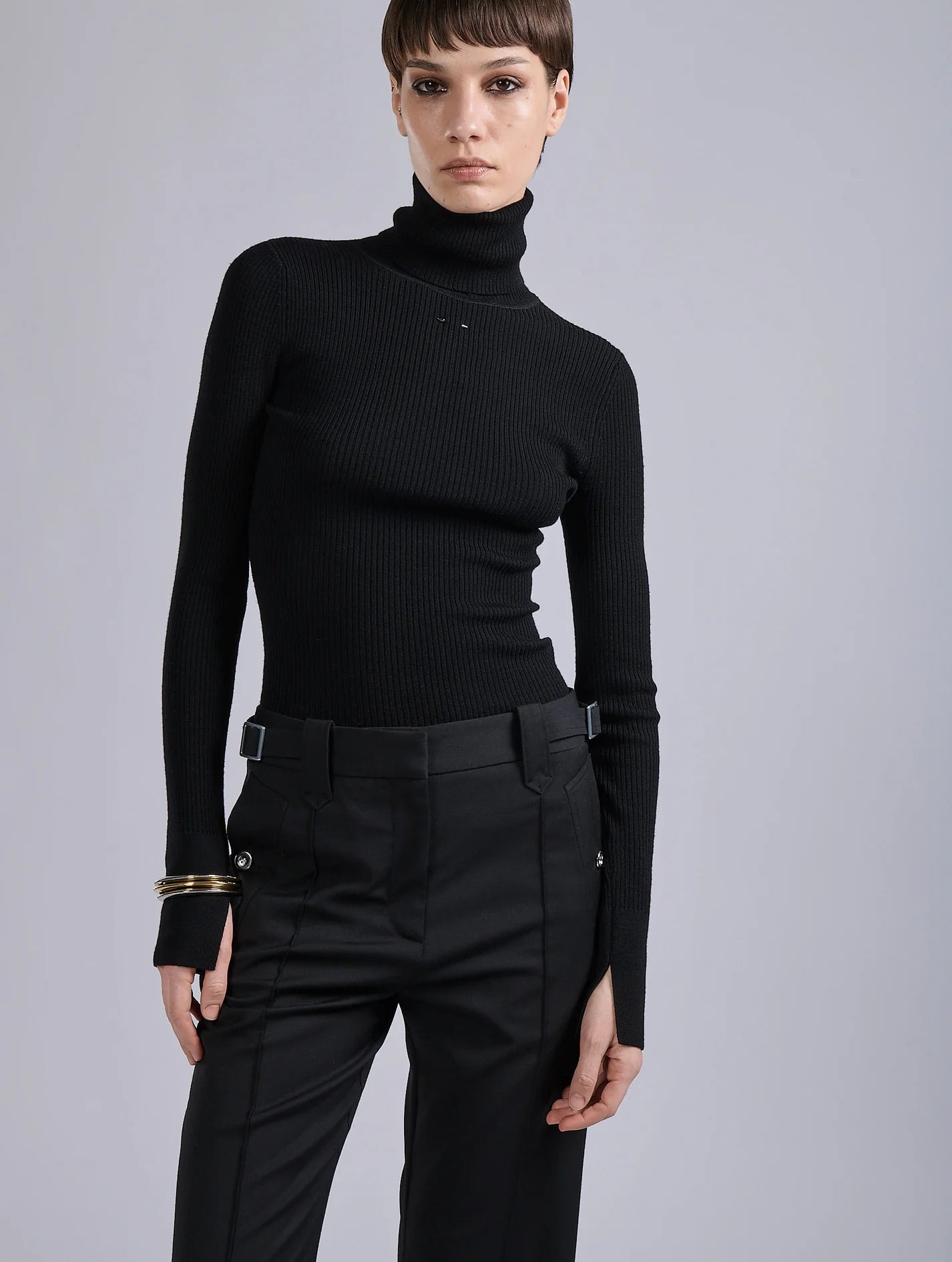 Barbara Bui Turtleneck Sweater Black G4206MXH_10
