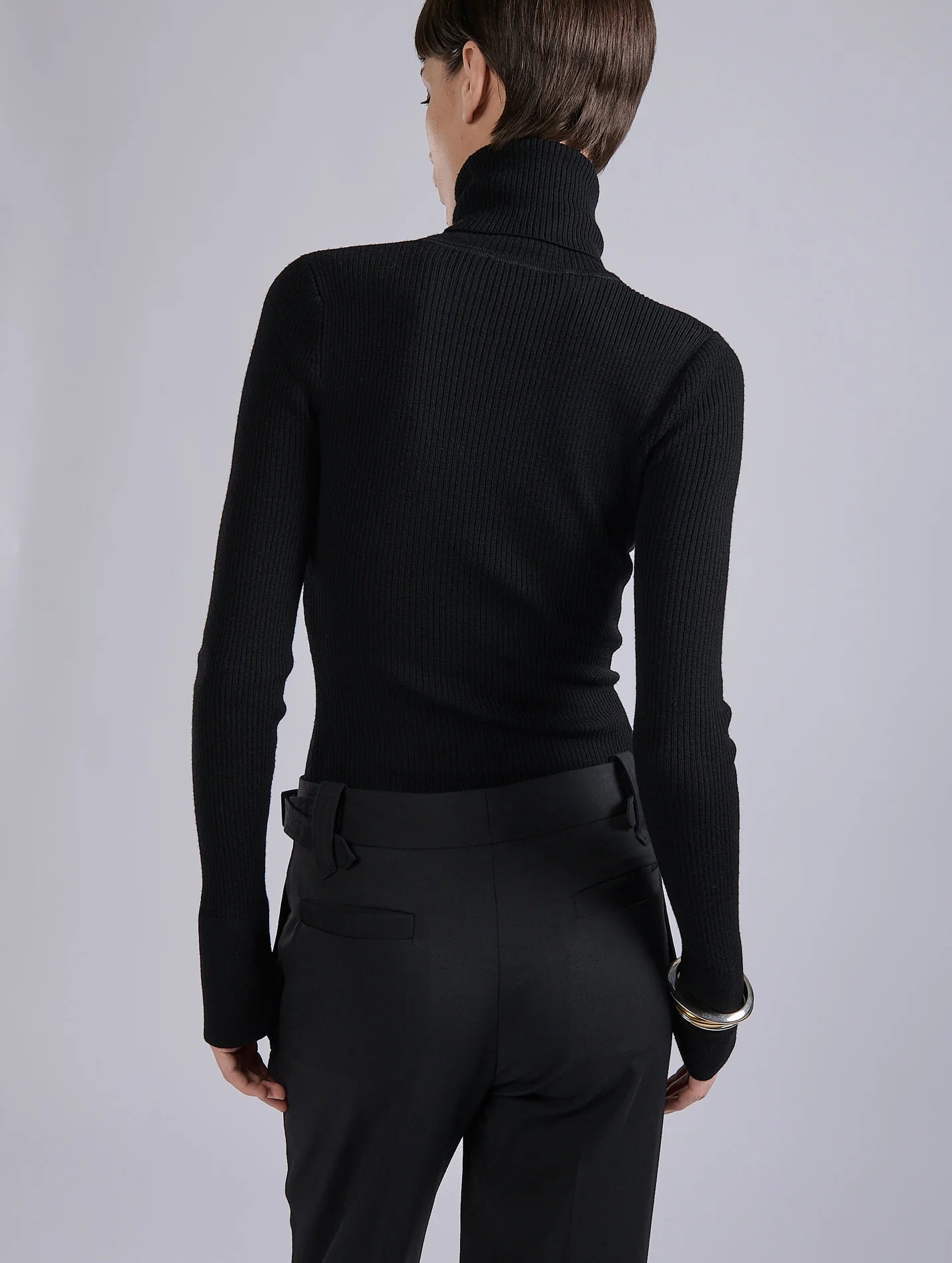 Barbara Bui Turtleneck Sweater Black G4206MXH_10