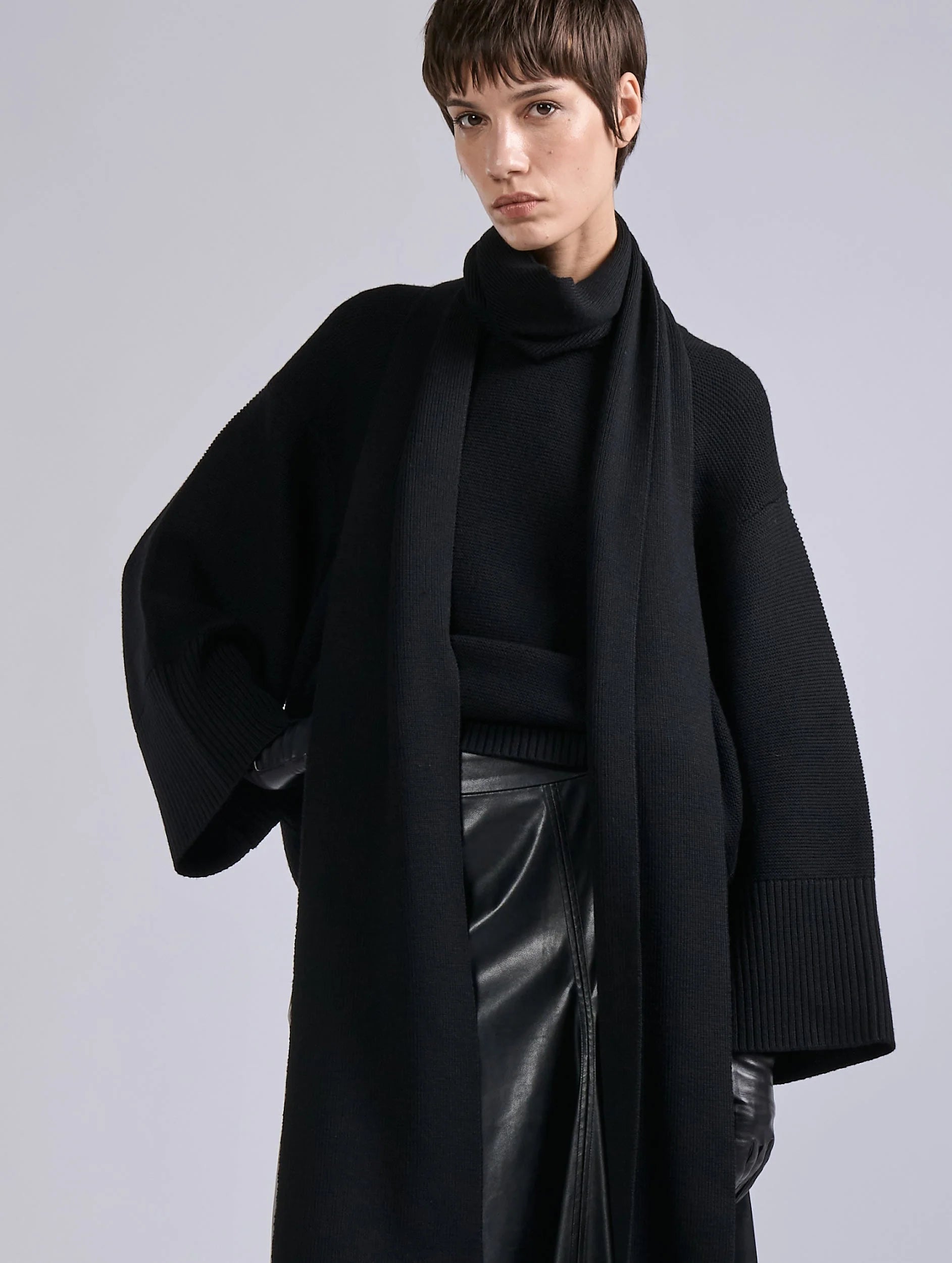 Barbara Bui Sweater with Scarf G4211MXH