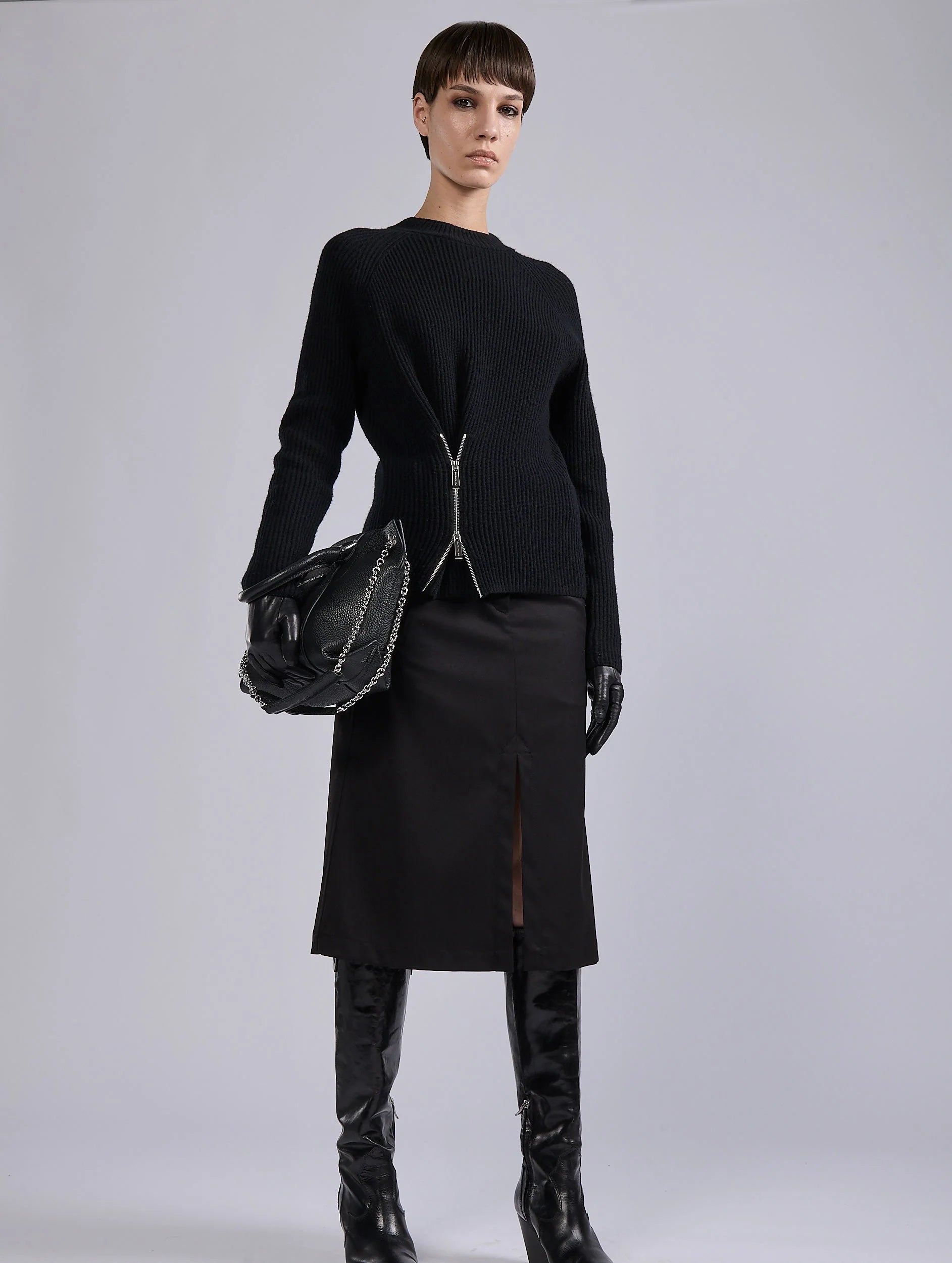 Barbara Bui Sweater with Zip G4218GXG