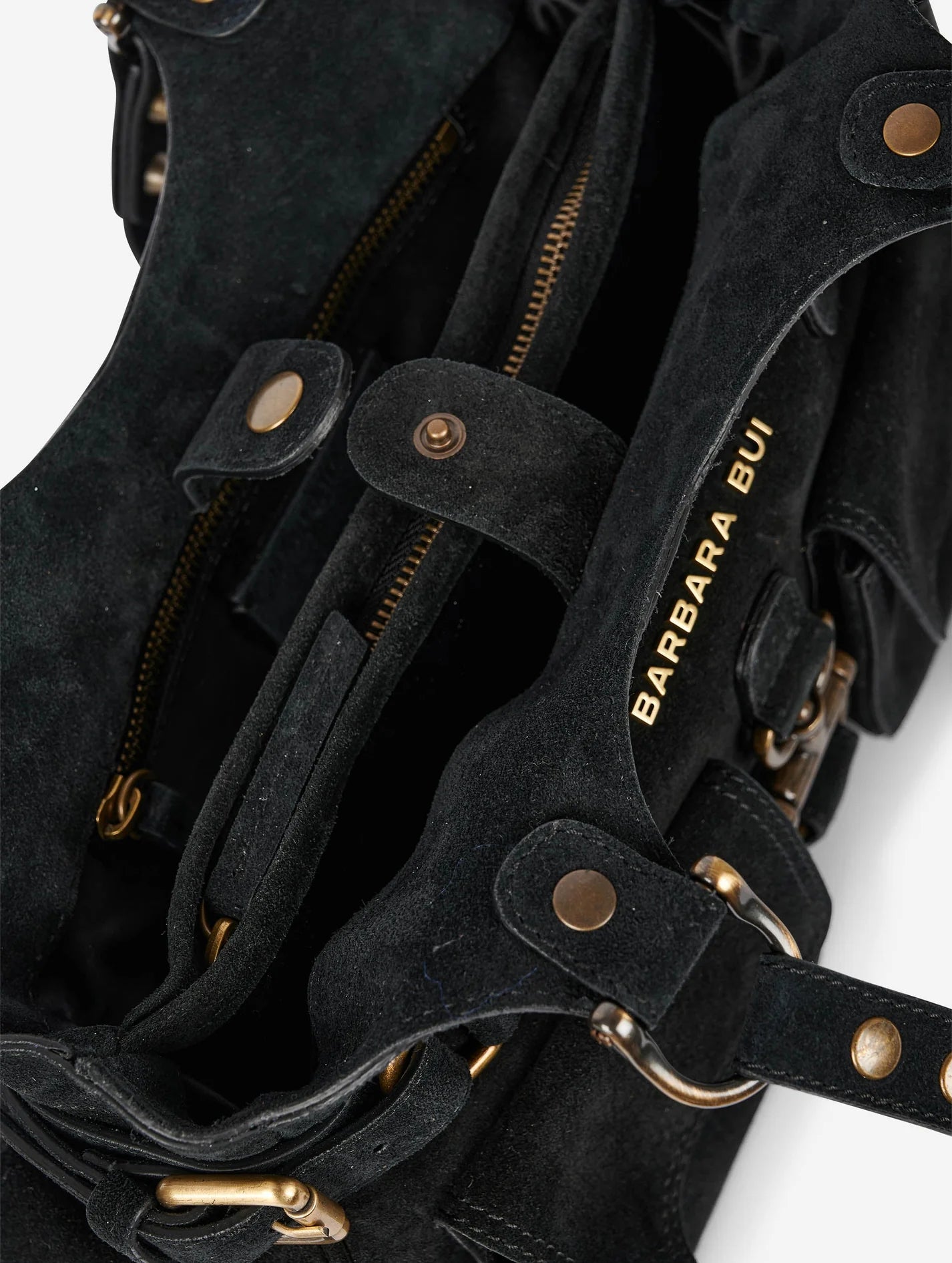 Barbara Bui "BB RE-EDITION" BAG IN BLACK SUEDE