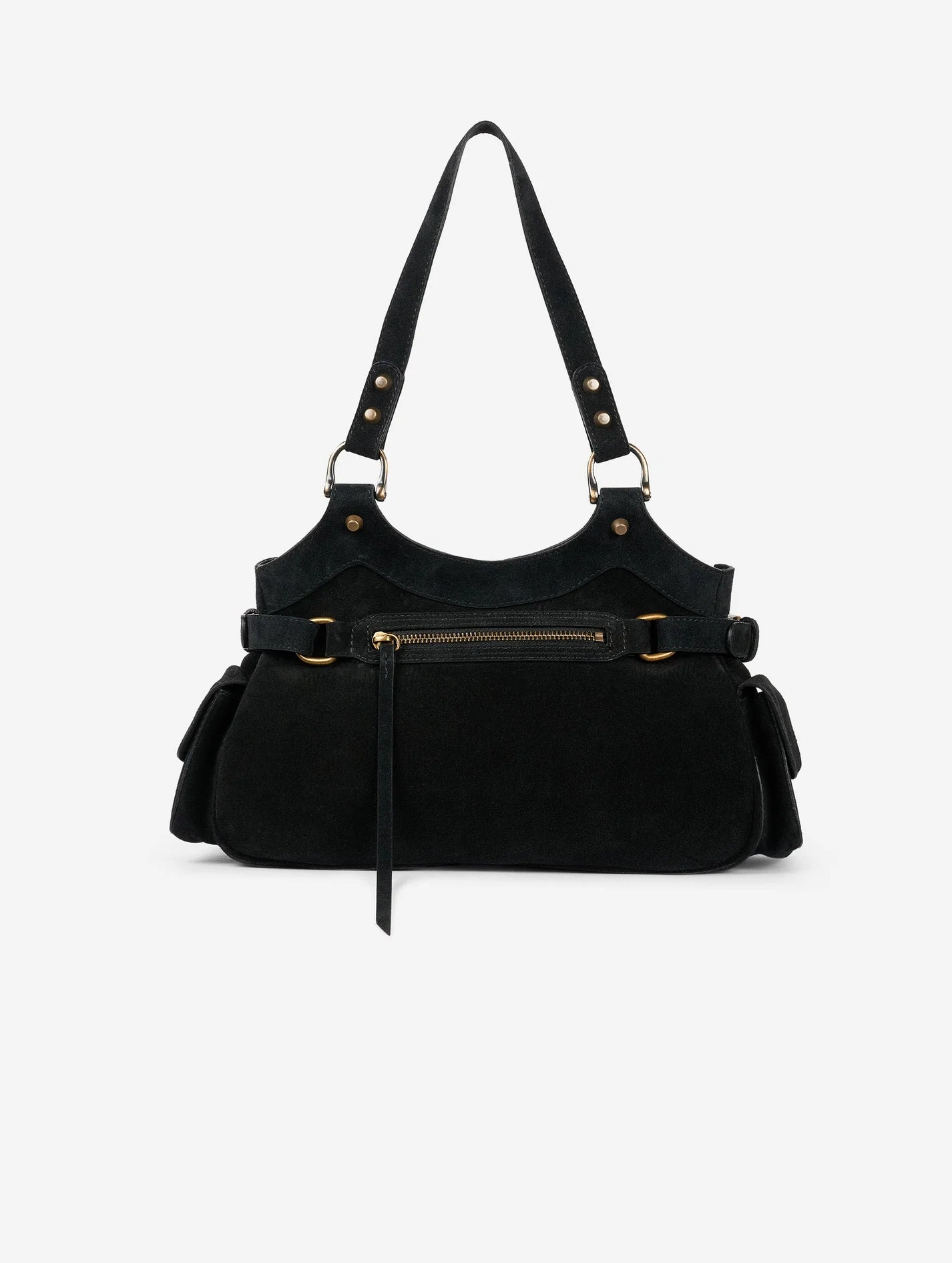 Barbara Bui "BB RE-EDITION" BAG IN BLACK SUEDE