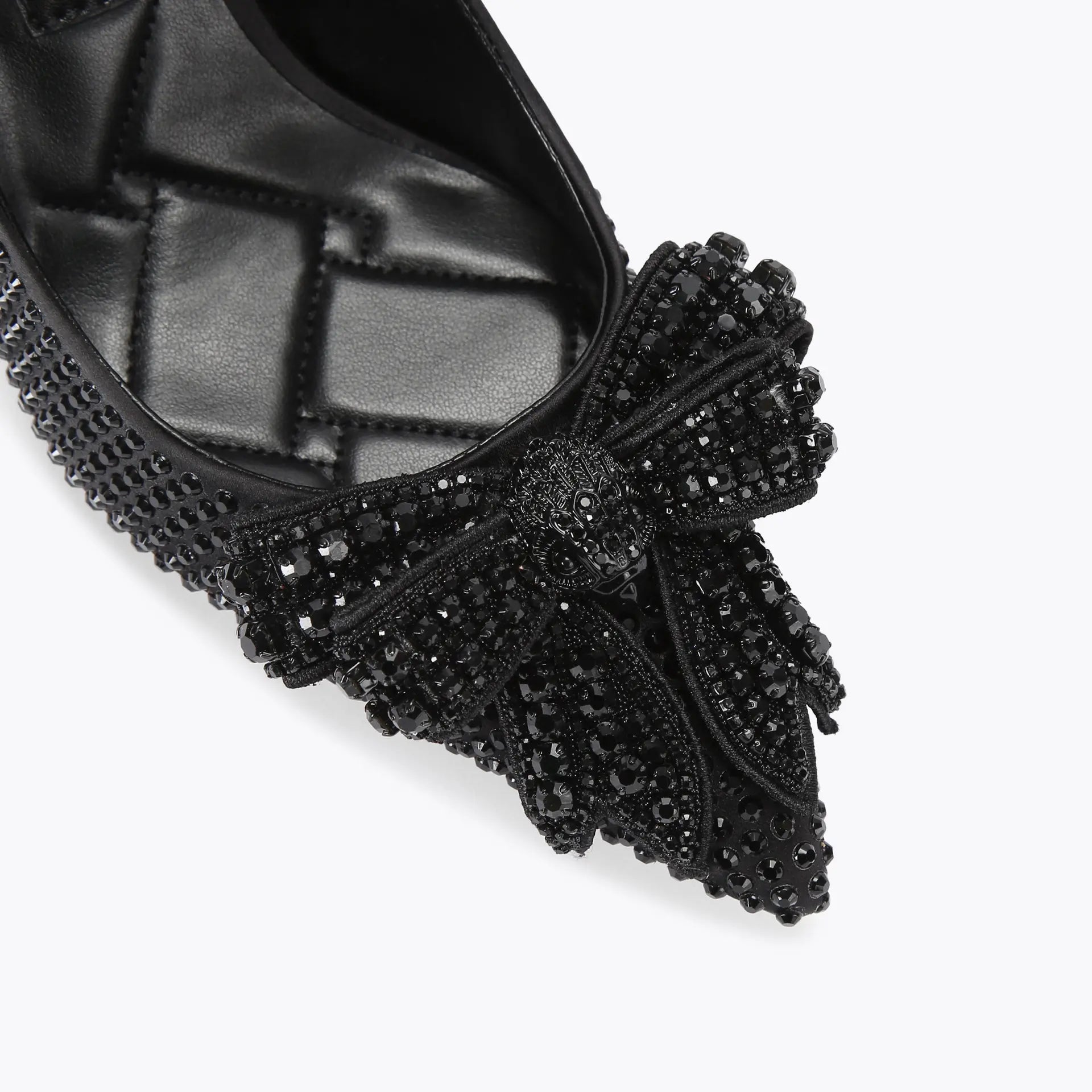 KURT GEIGER Belgravia Crystal Bow DRC Heels