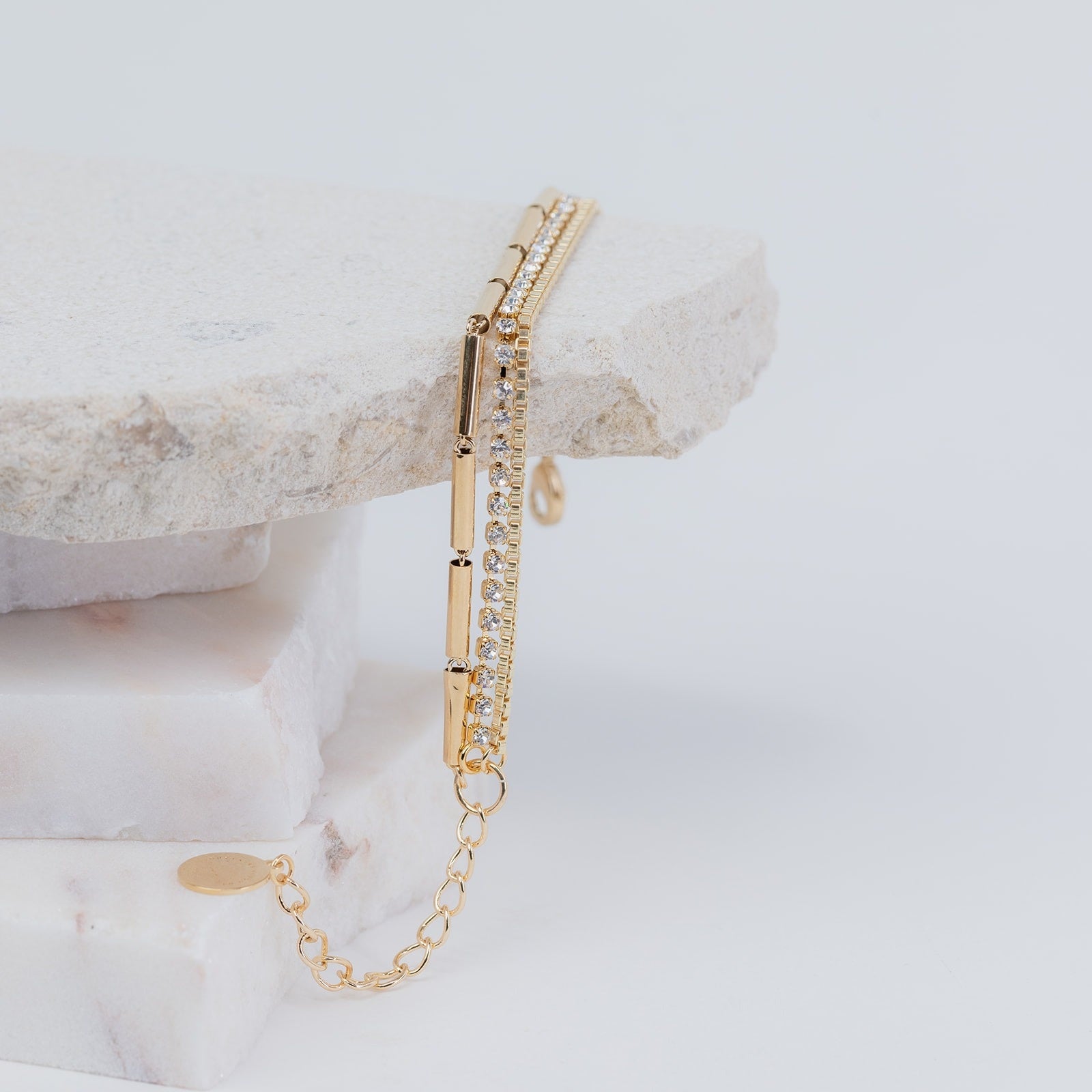 CHA60_Tilly-white-crystal-strass-and-tube-chain-bracelet-E89