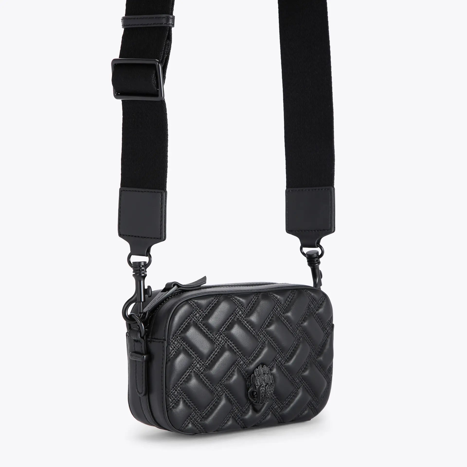 Kurt Geiger Kensington Drench small camera bag leather black