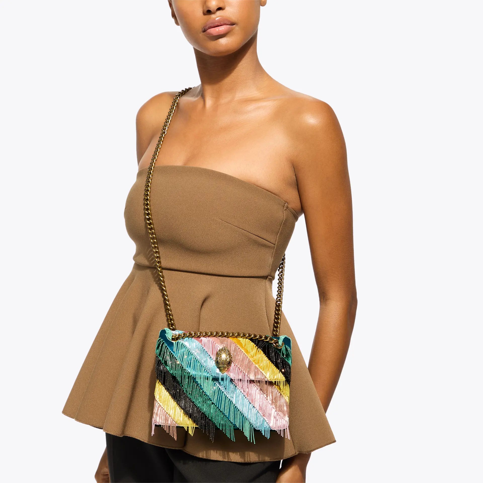 Kurt Geiger Mini Fringe Kensington Bag