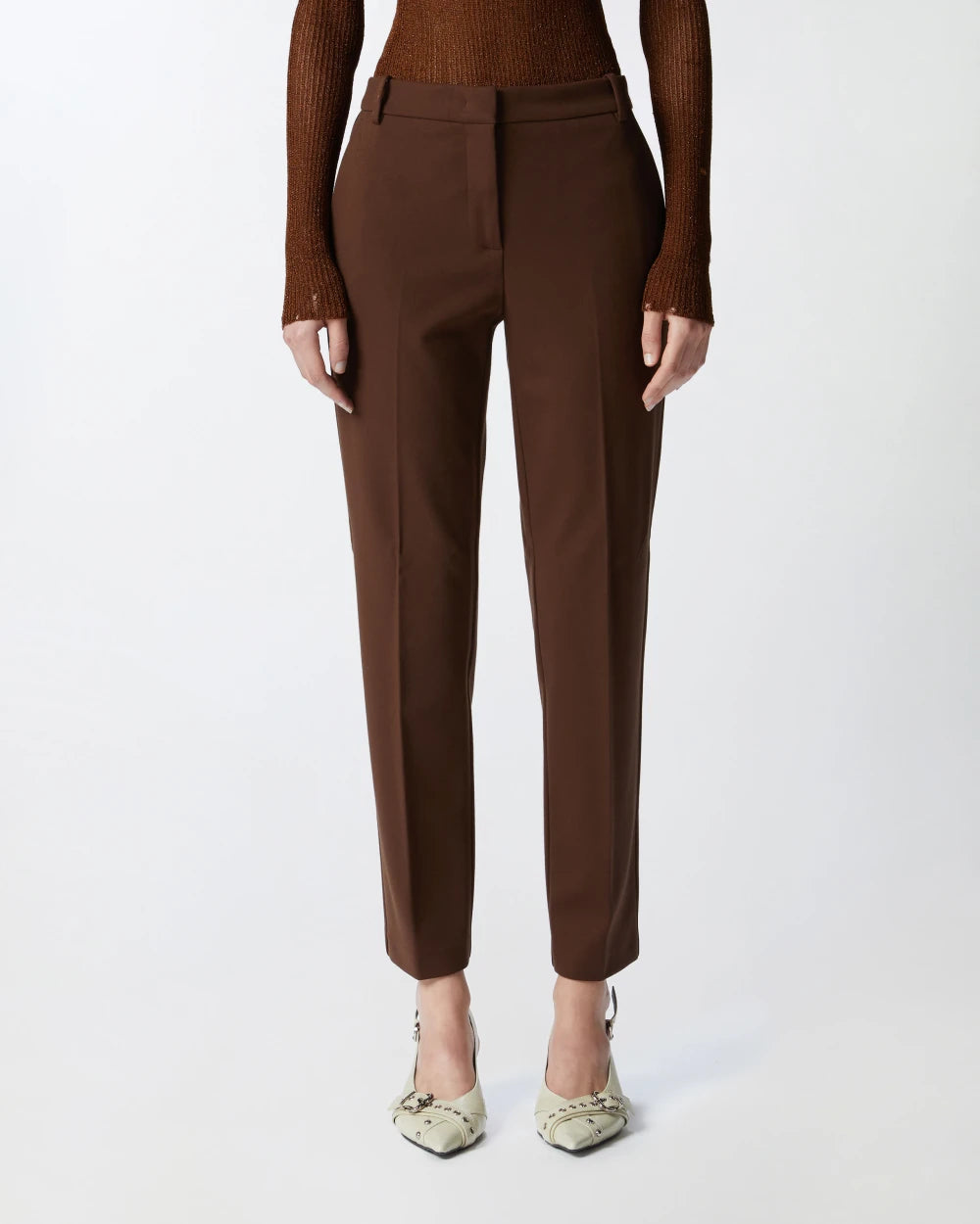 Bello Pantalone Punto Stoffa brown