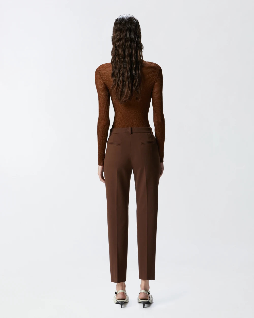 Bello Pantalone Punto Stoffa brown